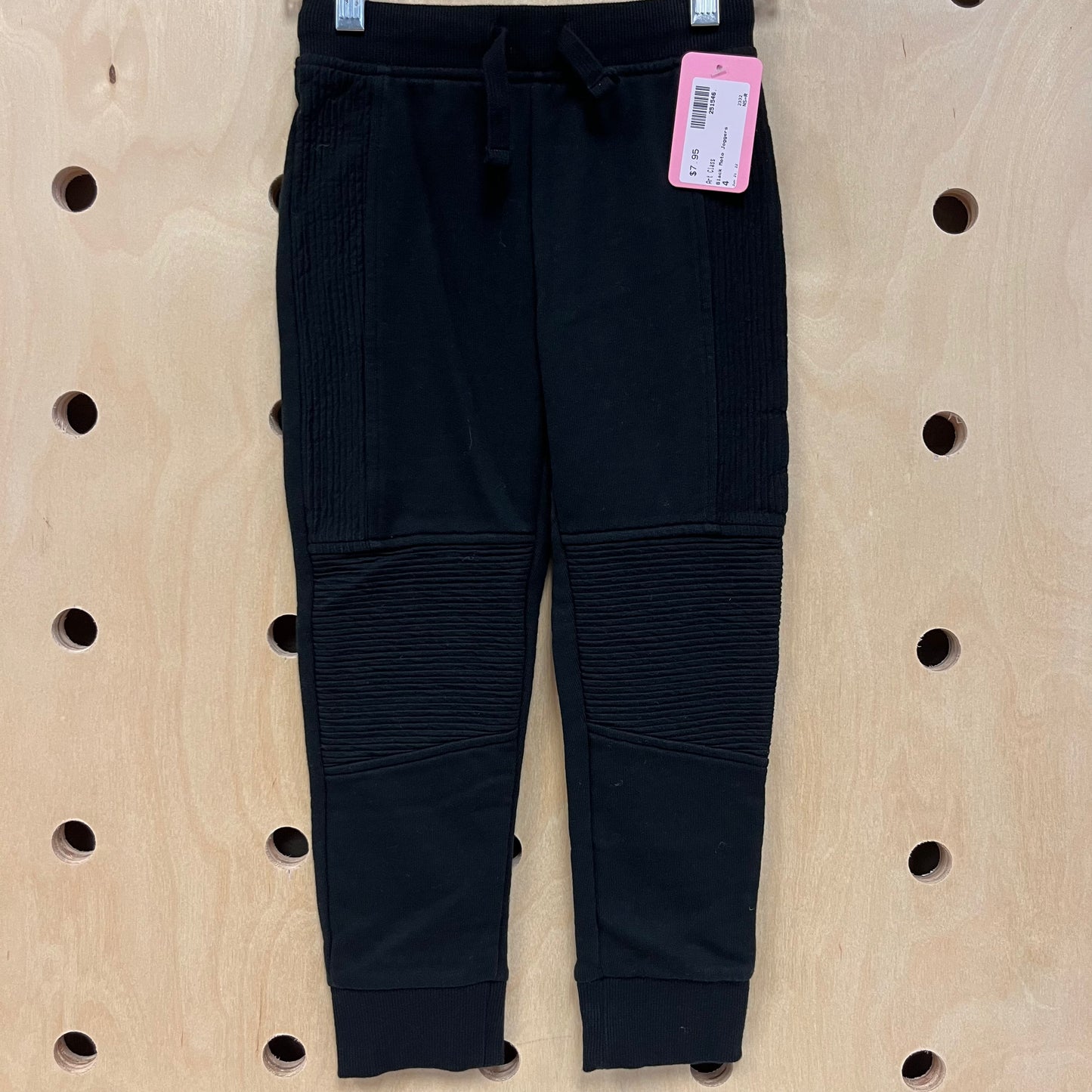 Black Moto Joggers
