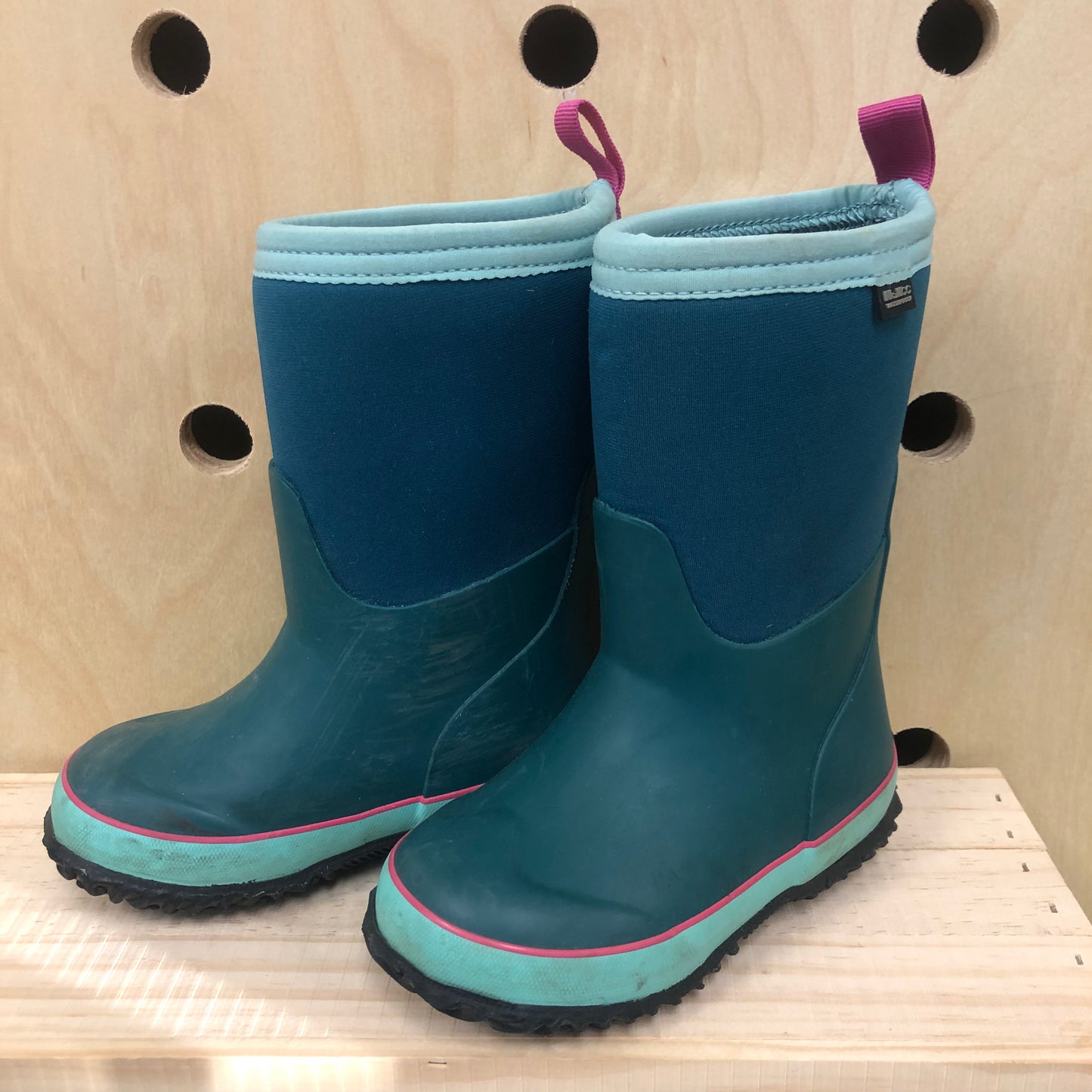 Teal Rubber Rain Boots