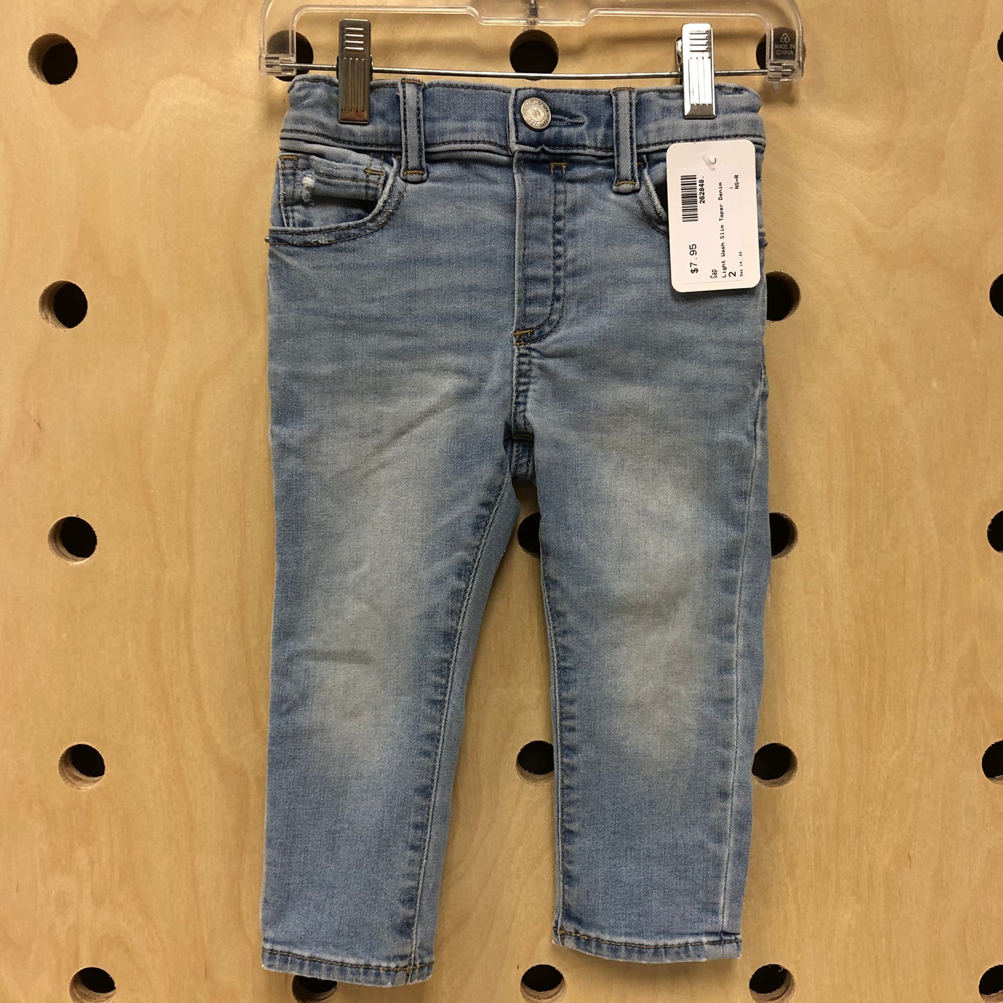 Light Wash Slim Taper Denim