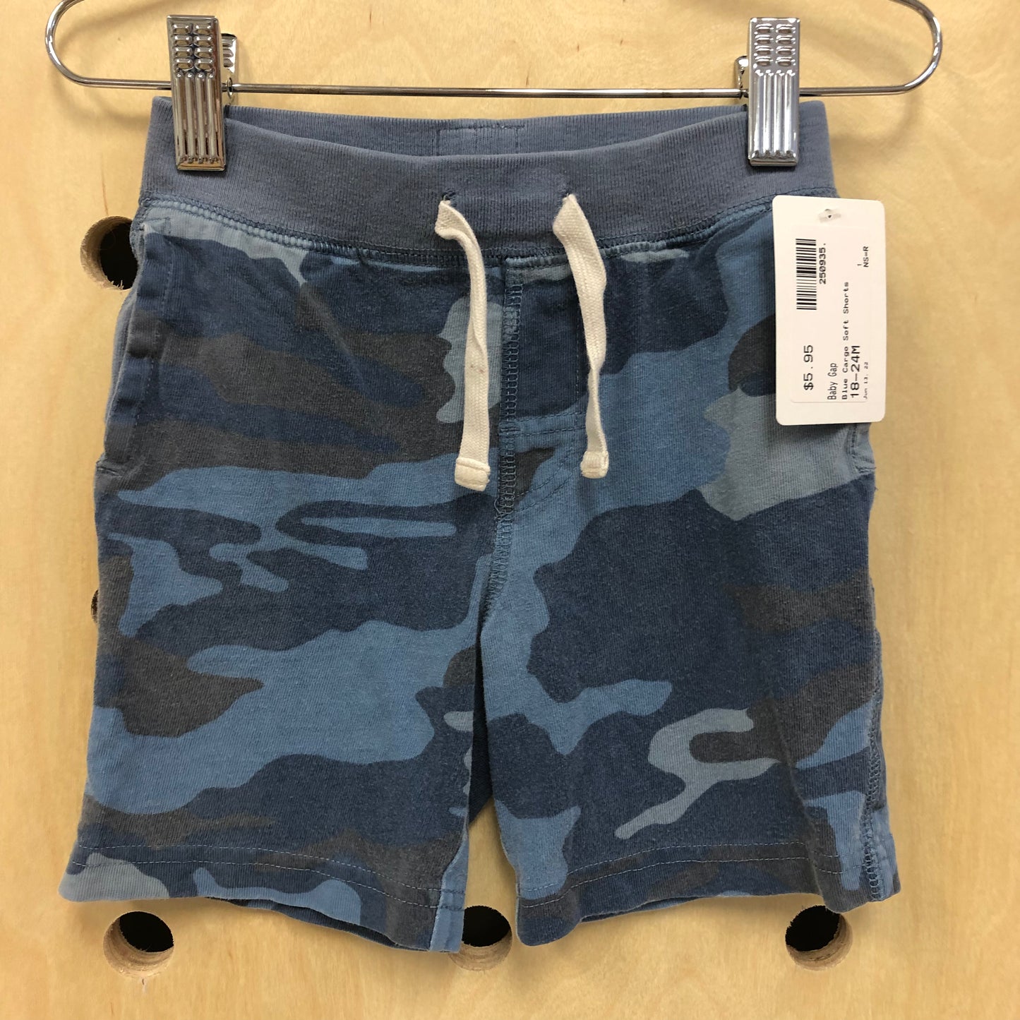 Blue Camo Soft Shorts