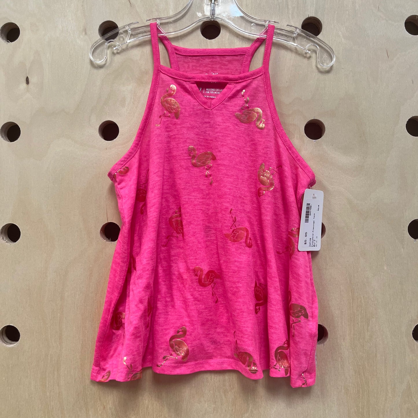 Pink+Gold Flamingo Tank