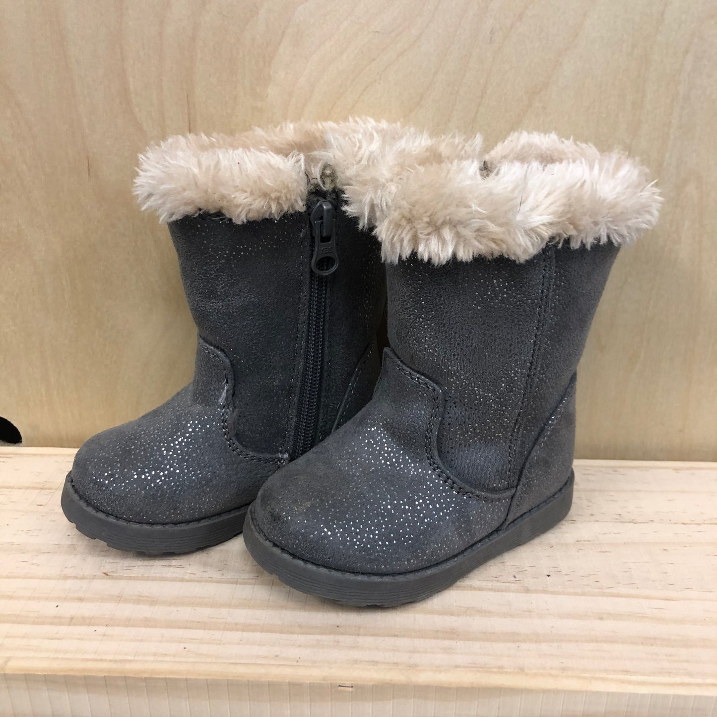 Grey Lined Boots