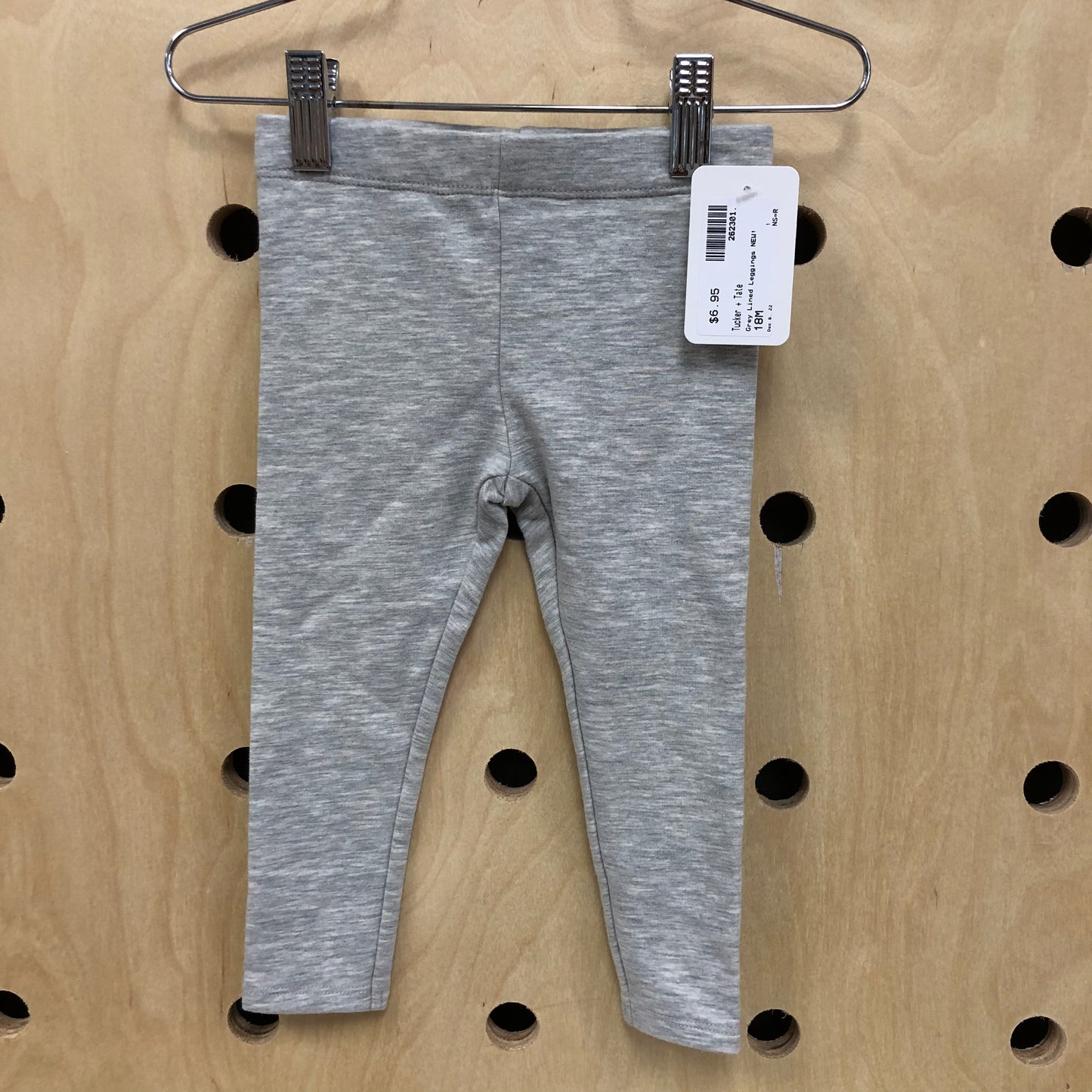 Grey Lined Leggings NEW!