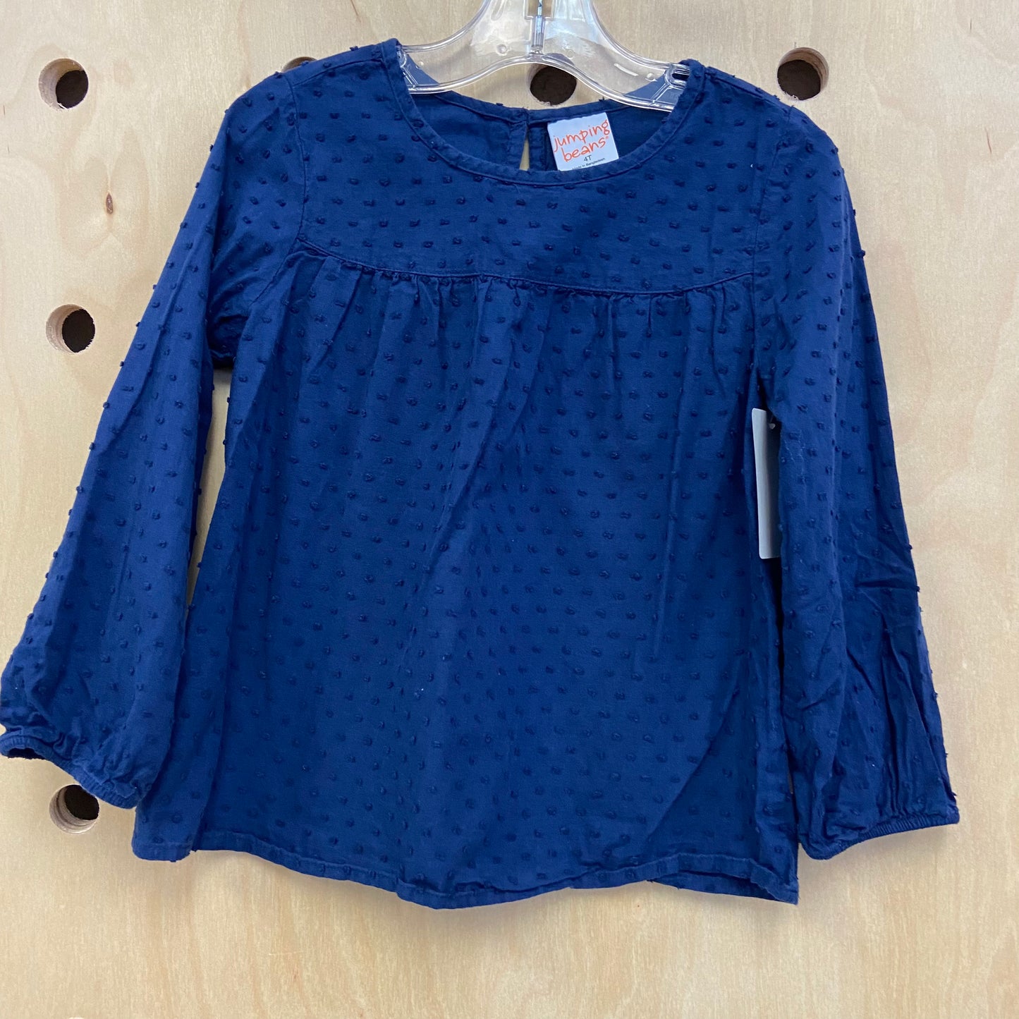 Blue Textured Top