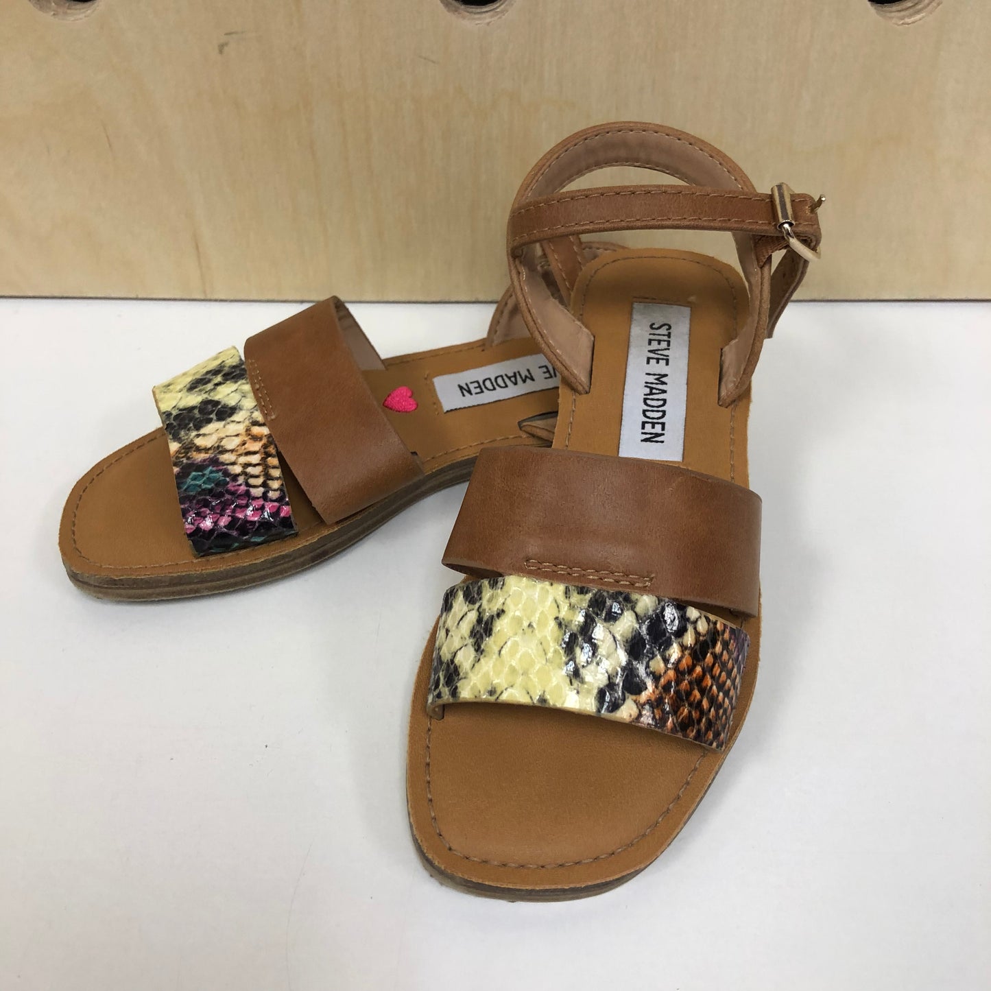 Brown Snakeskin Sandals