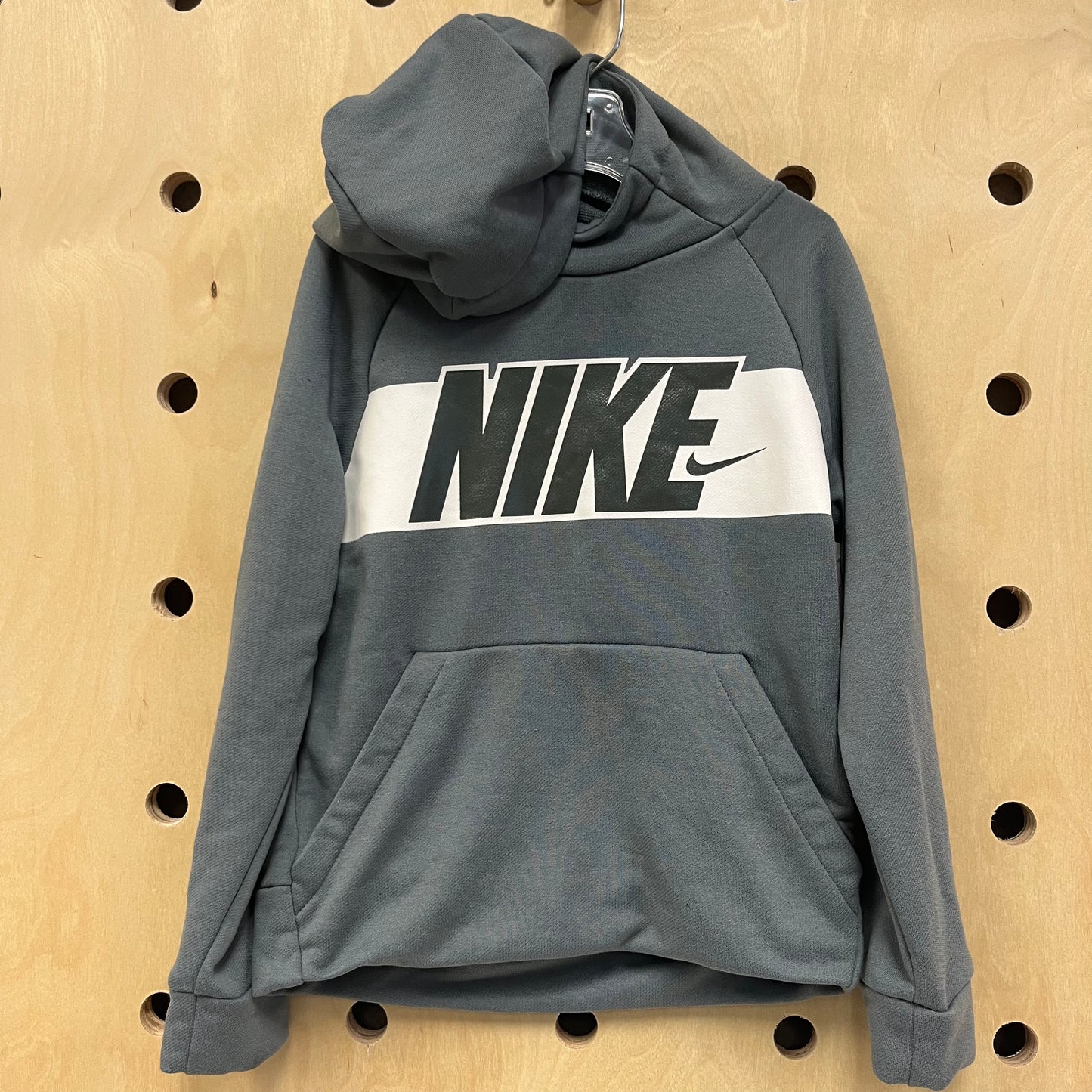 Grey Logo Dri-Fit Hoodie