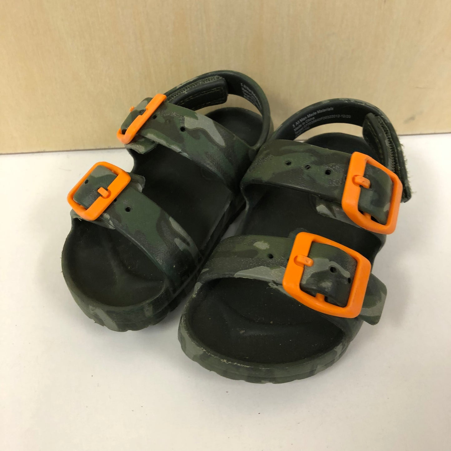 Green Camo Rubber Sandals