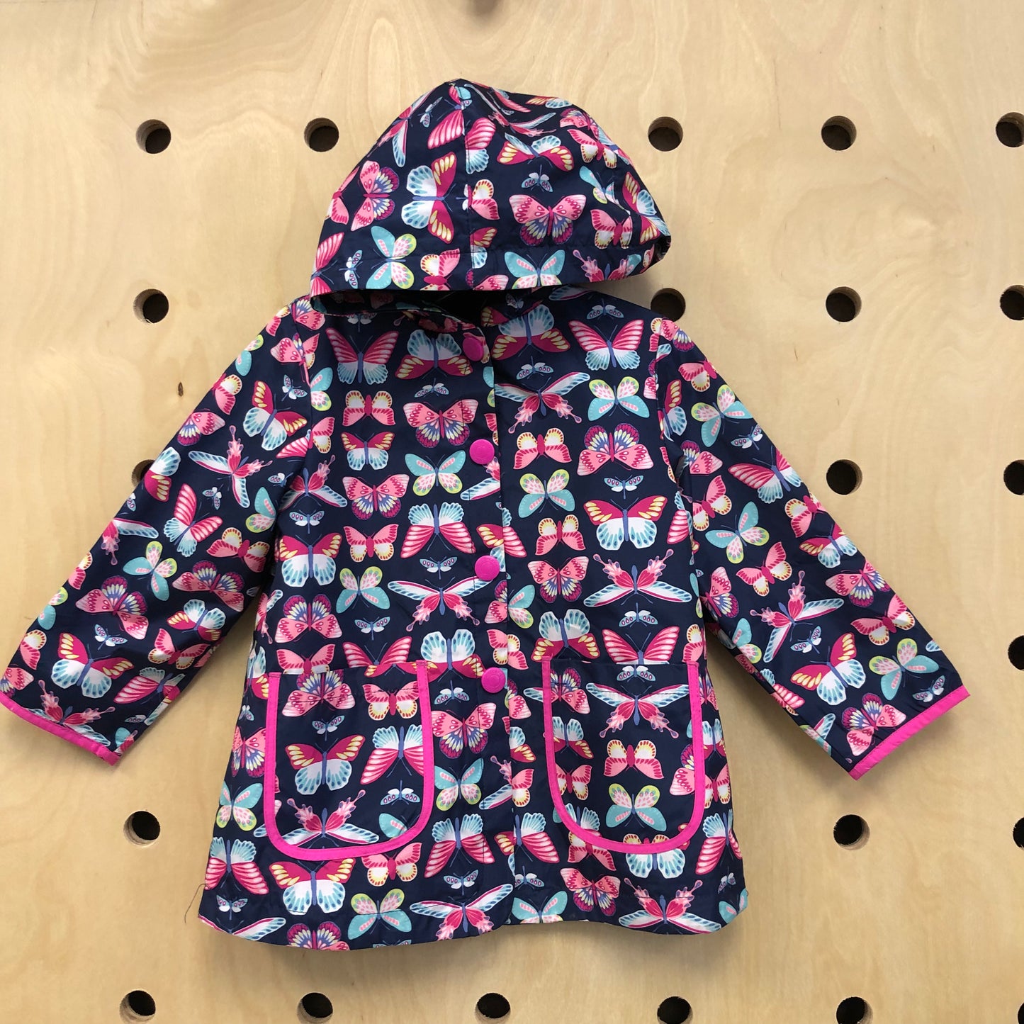 Blue Butterfly Rain Jacket