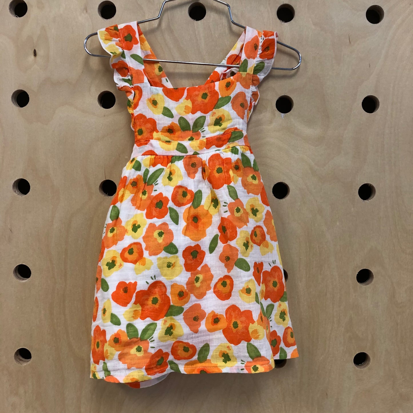 Orange Floral Dress NEW!