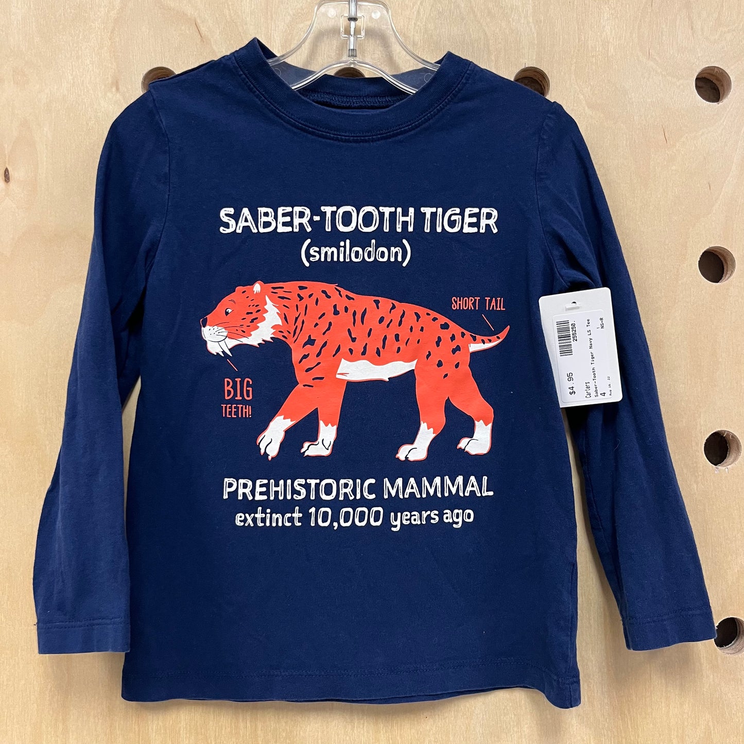 Saber-Tooth Tiger Navy LS Tee
