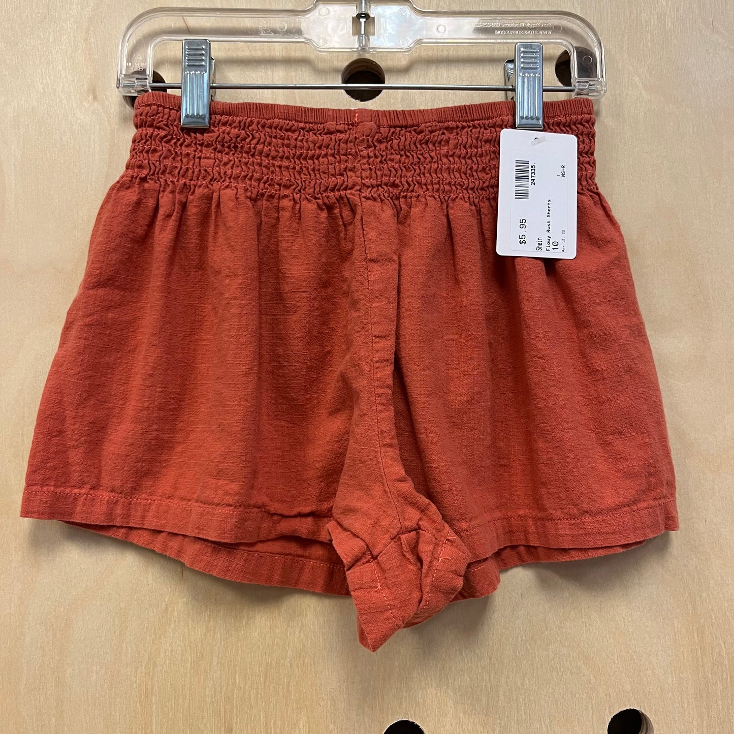 Flowy Rust Shorts