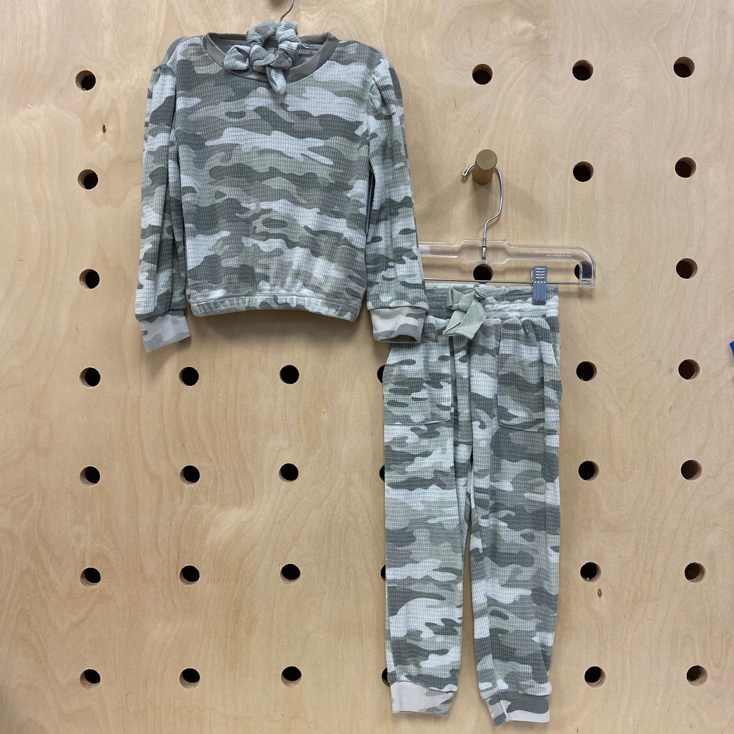 Green Camo Ribbed Outfit