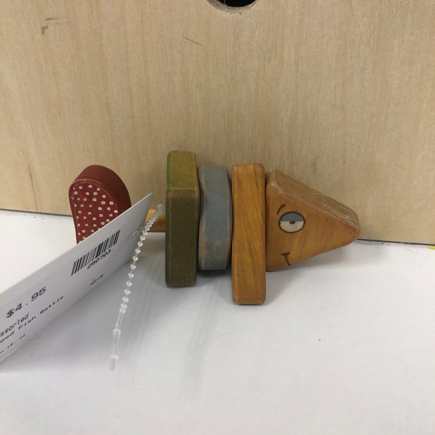 Wood Fish Rattle