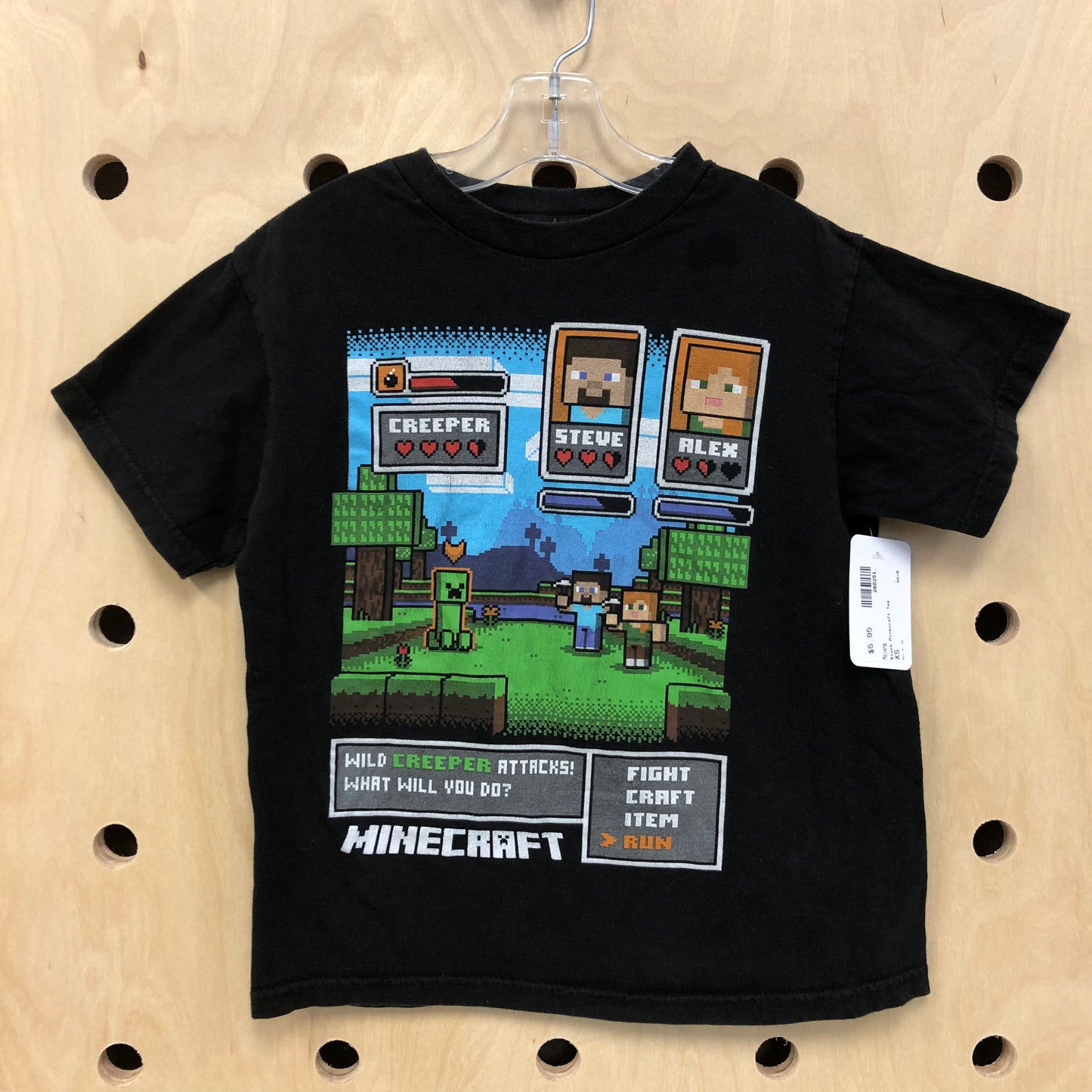 Black Minecraft Tee