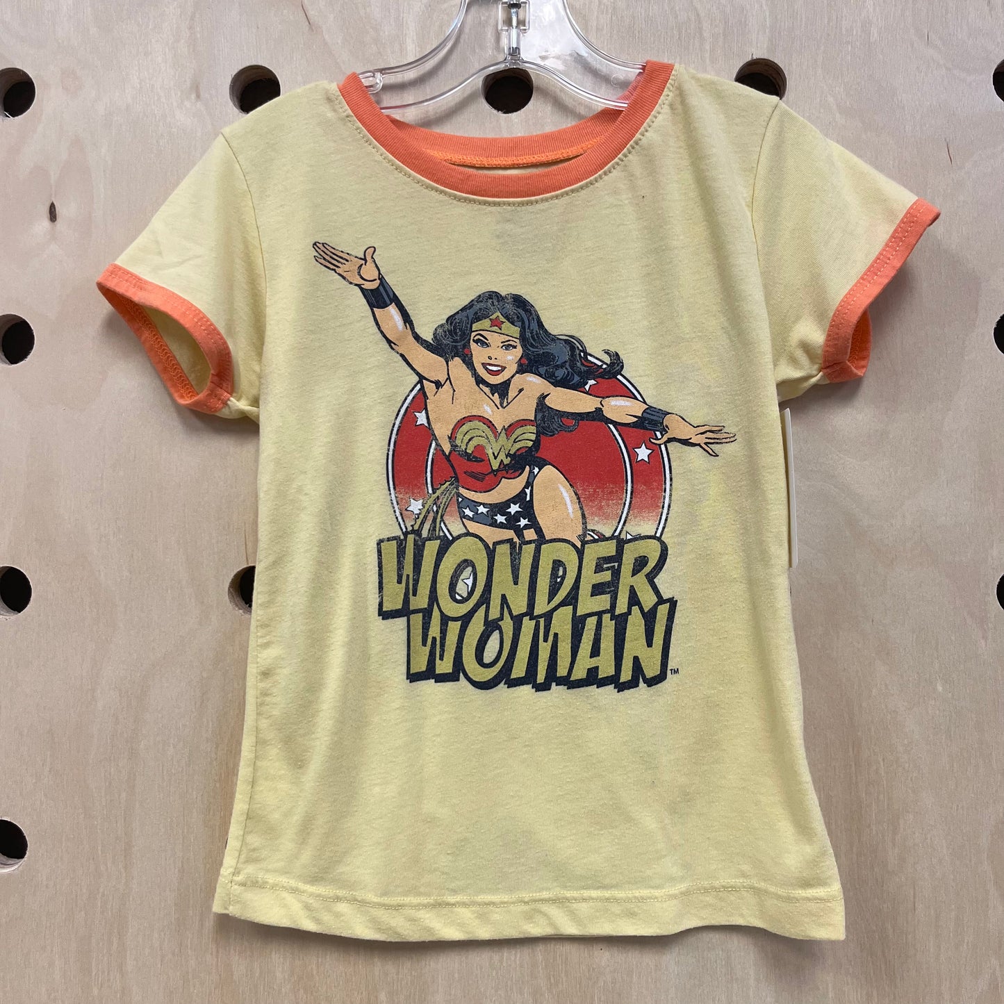 Yellow Wonder Woman Ringer Tee