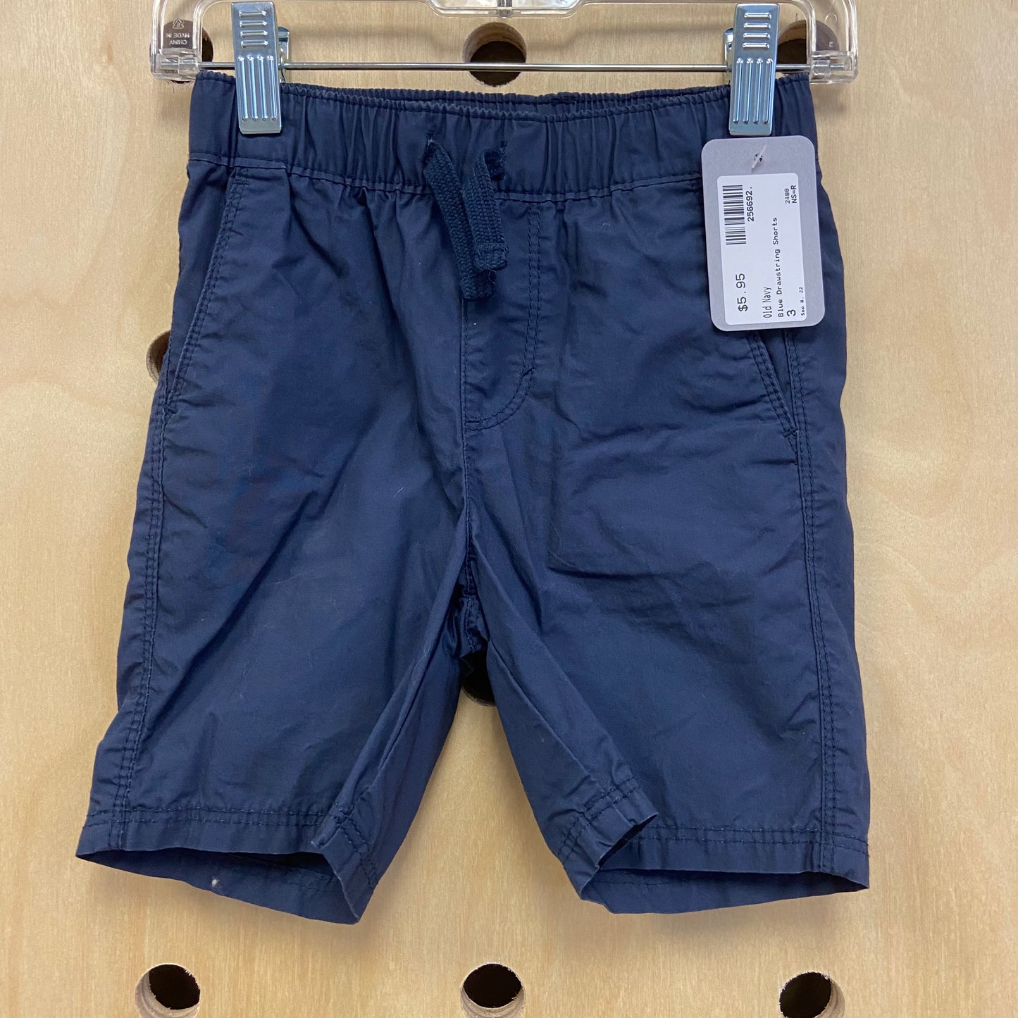 Blue Drawstring Shorts
