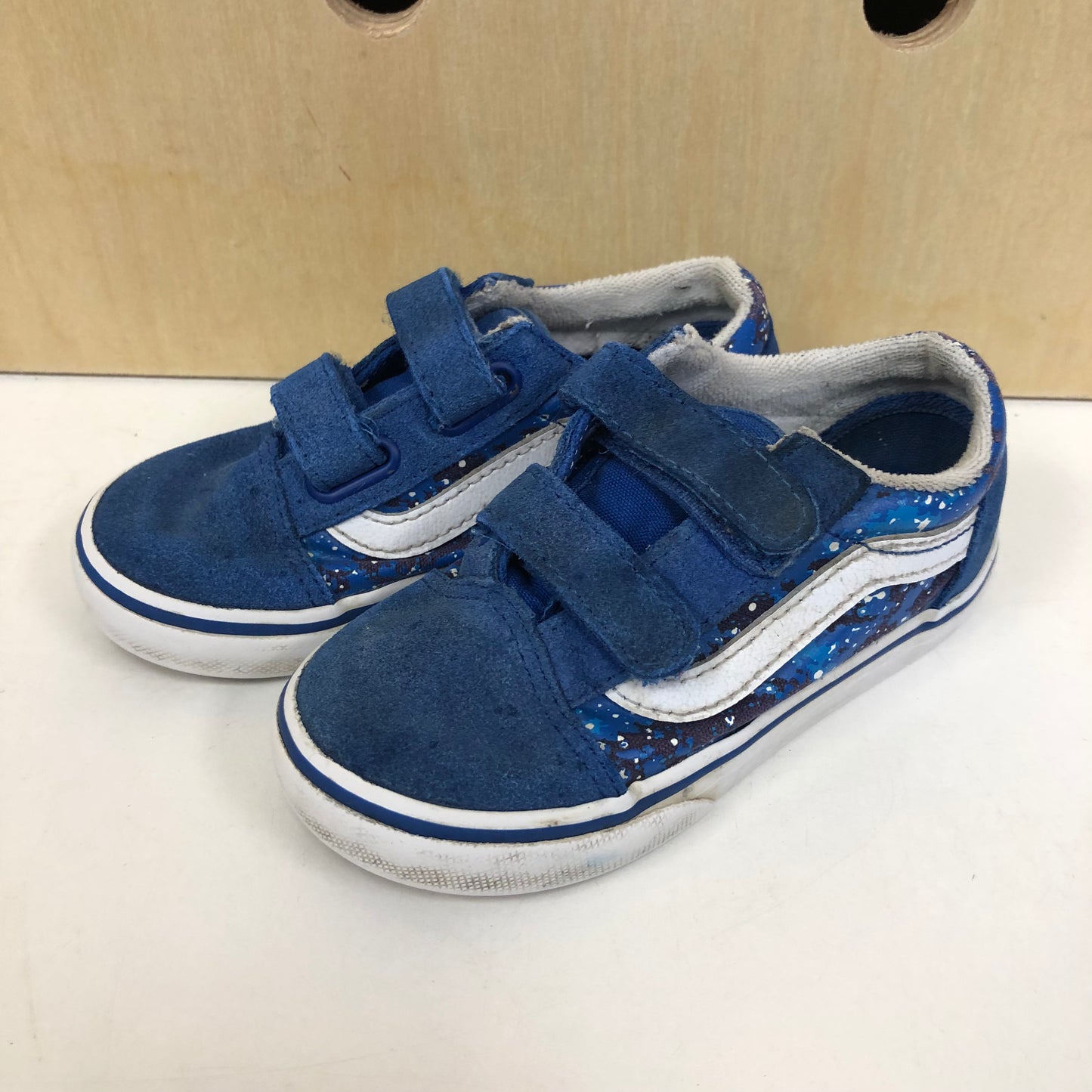 Blue Galaxy Velcro Sneakers