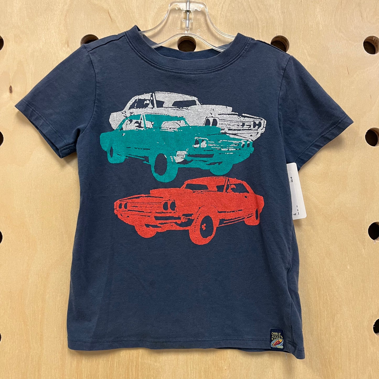 Navy Muscle Cars Tee