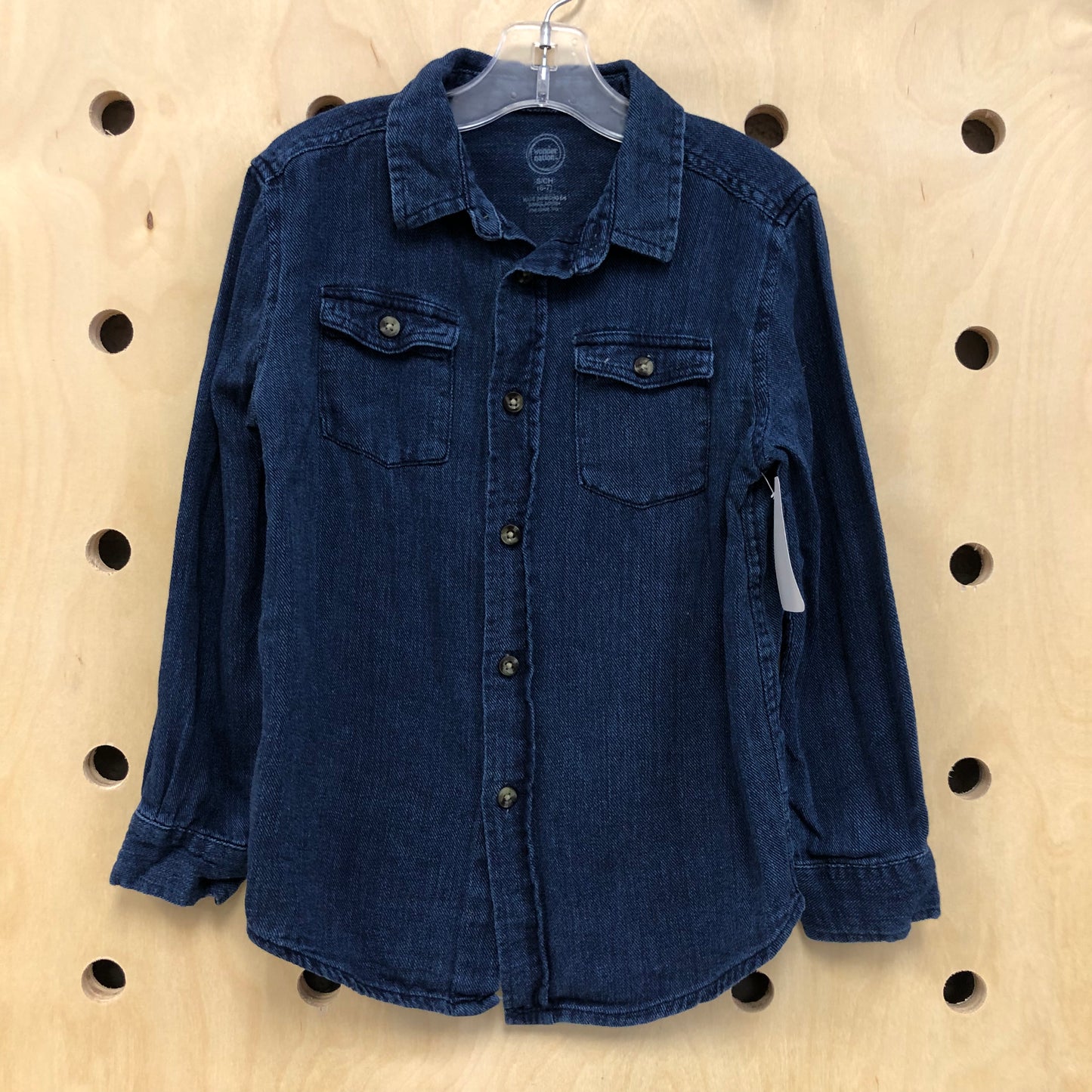 Soft Denim LS Button Up