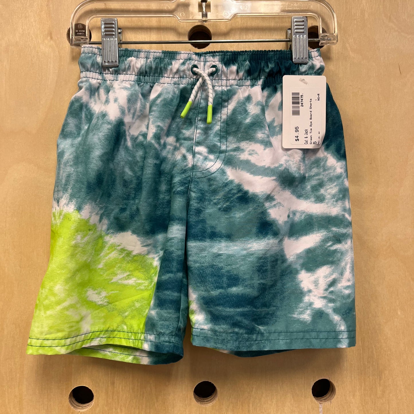 Green Tie Dye Board Shorts