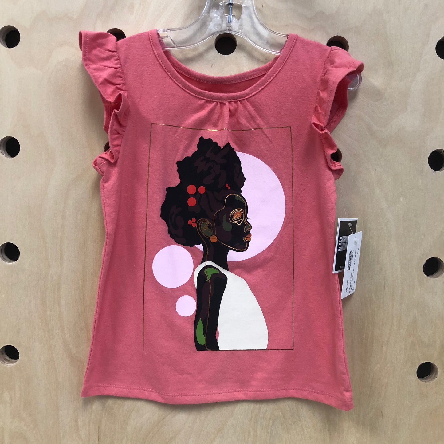 Peach Ruffle Portrait Top NEW
