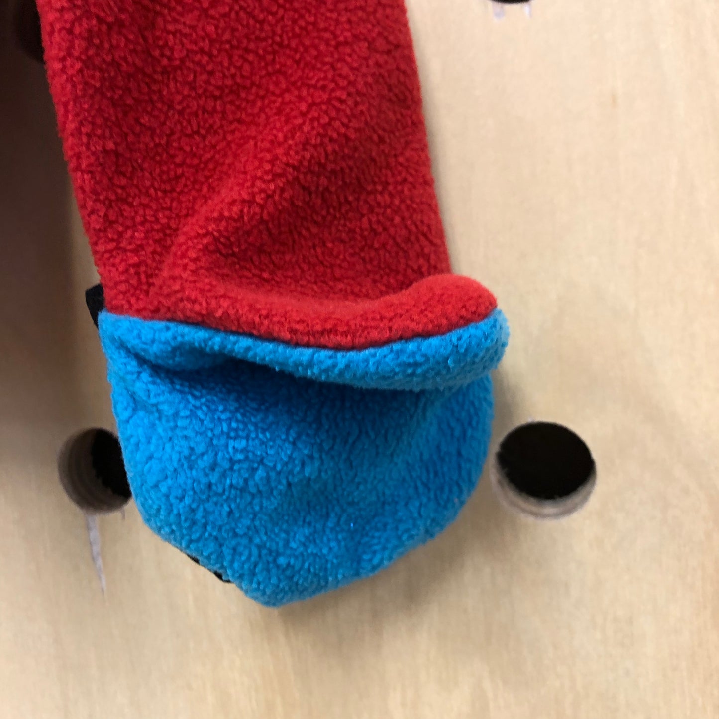Red Fleece Zip Hoodie