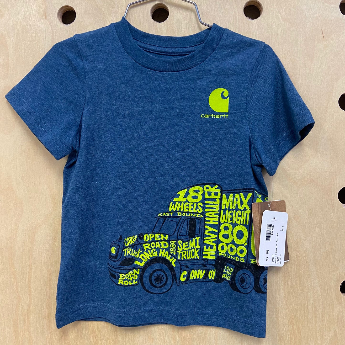 Navy 18 Wheeler Tee NEW
