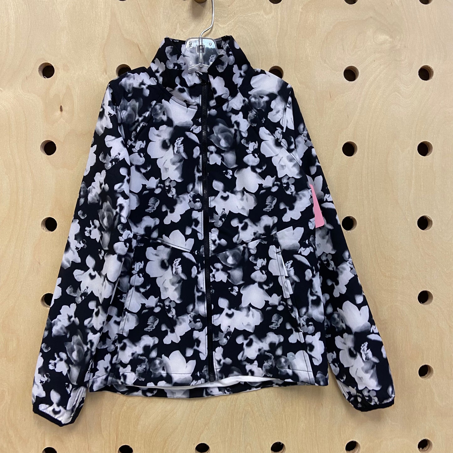 Black Floral Active Jacket