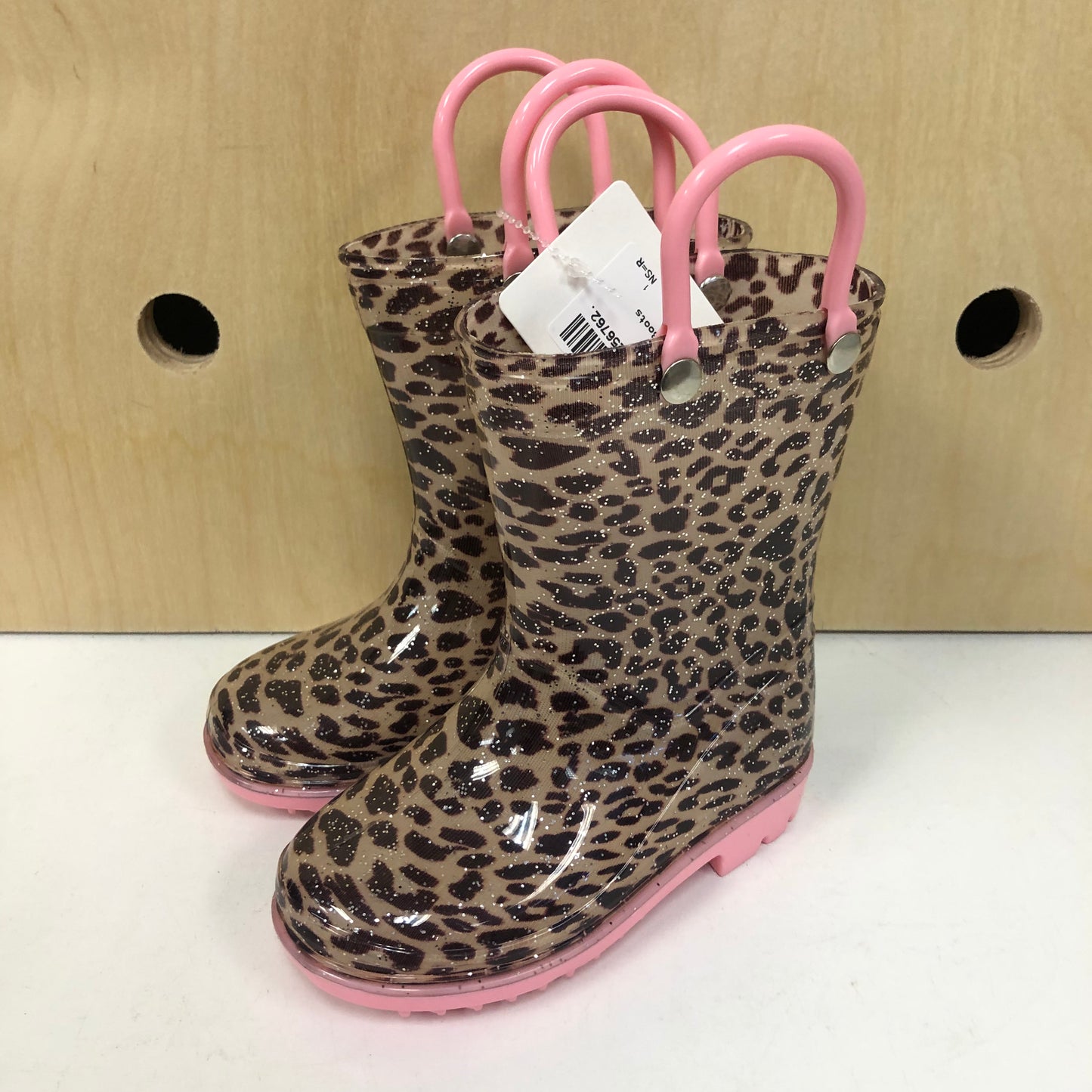 Leopard Print Rain Boots