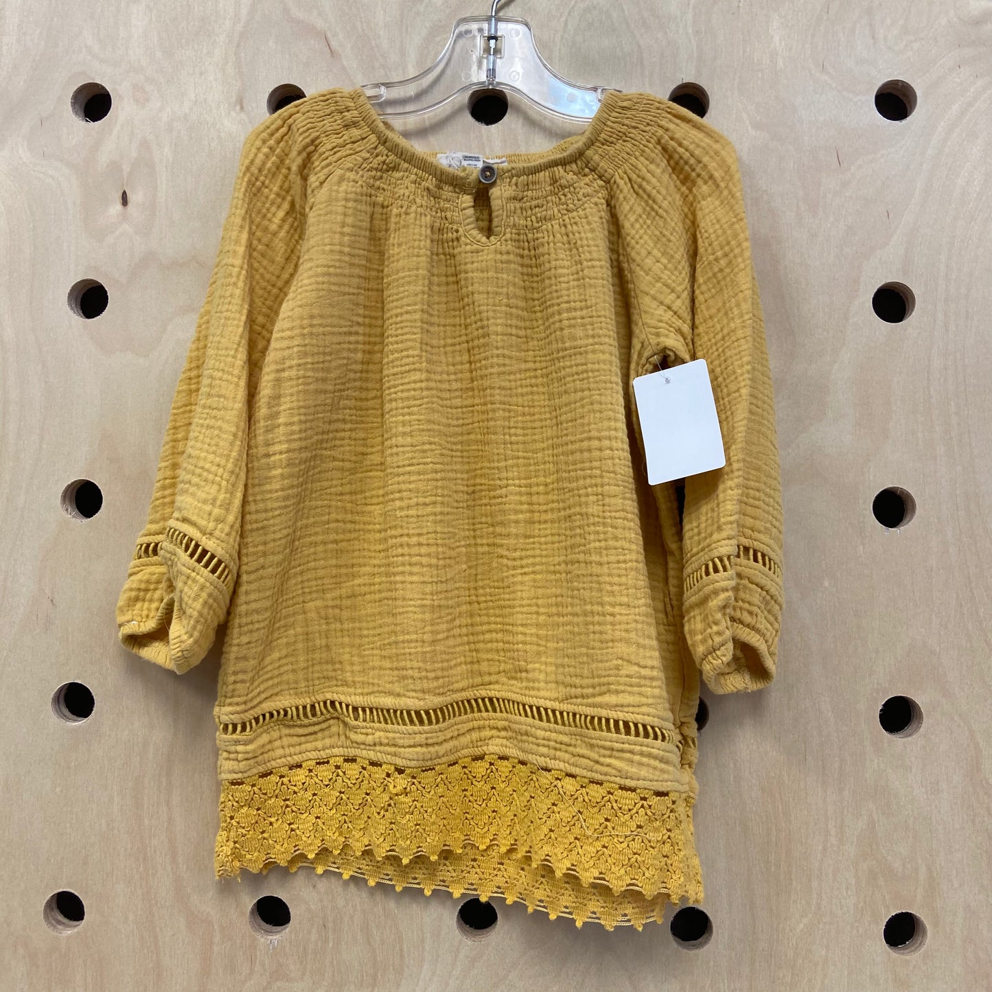Yellow Gauze Top