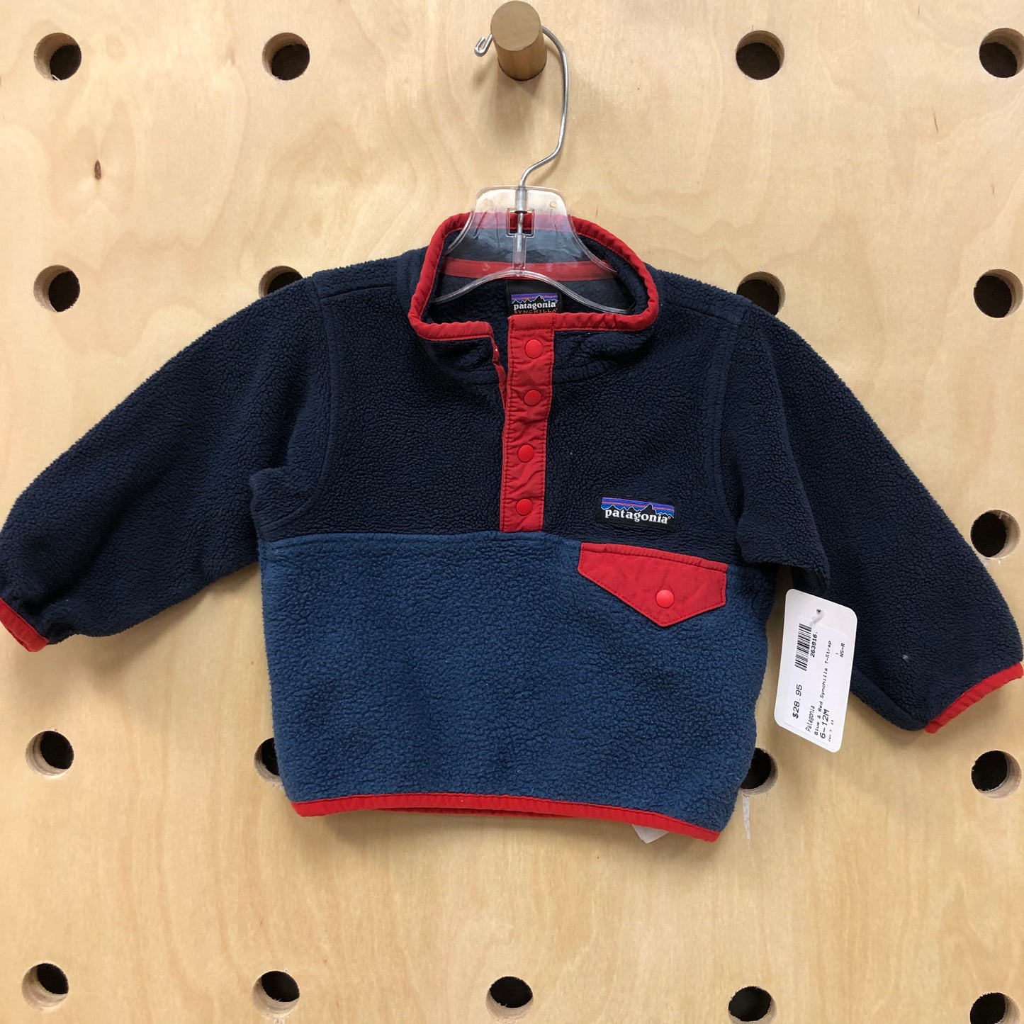 Blue & Red Synchilla T-Strap