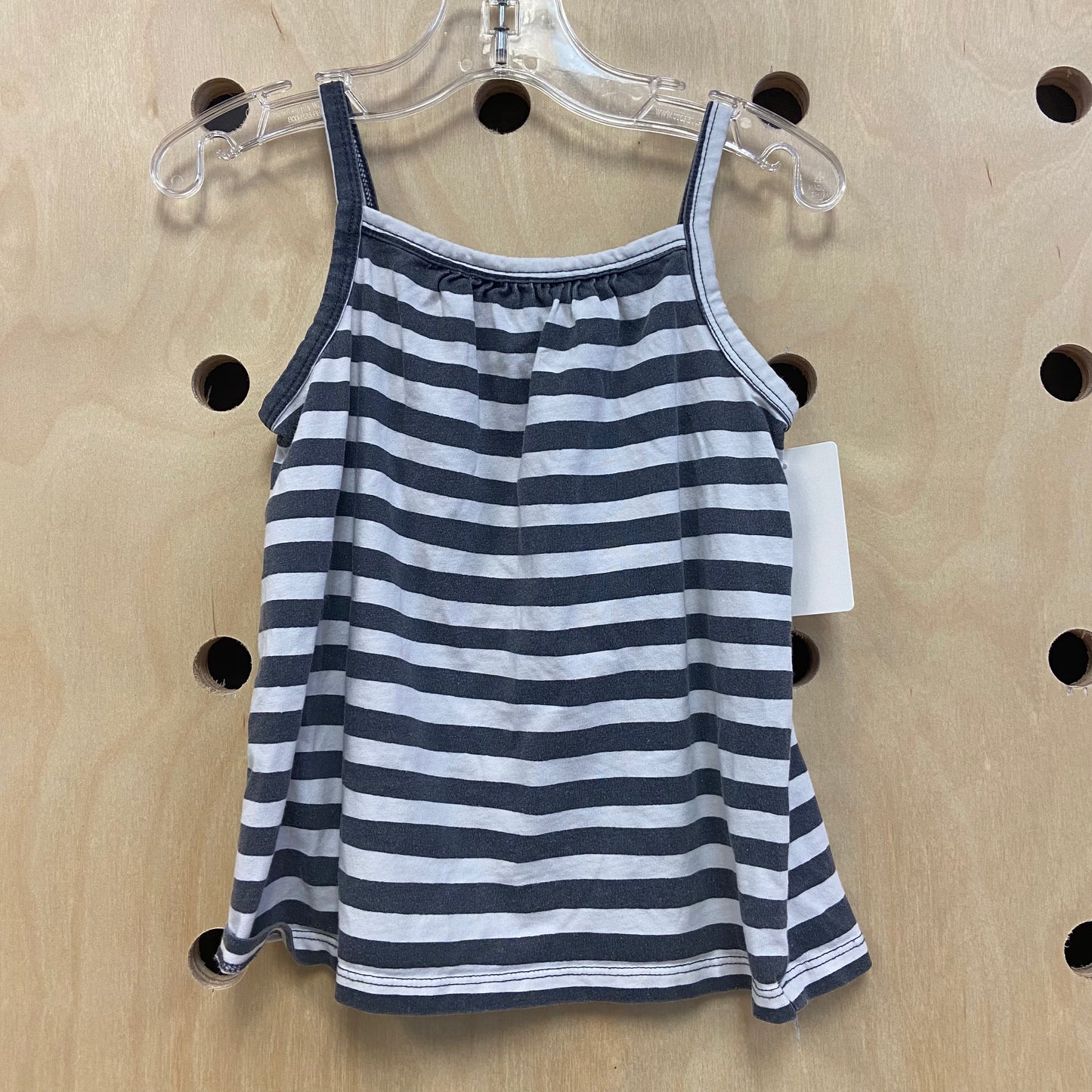 Grey+White Striped Tank