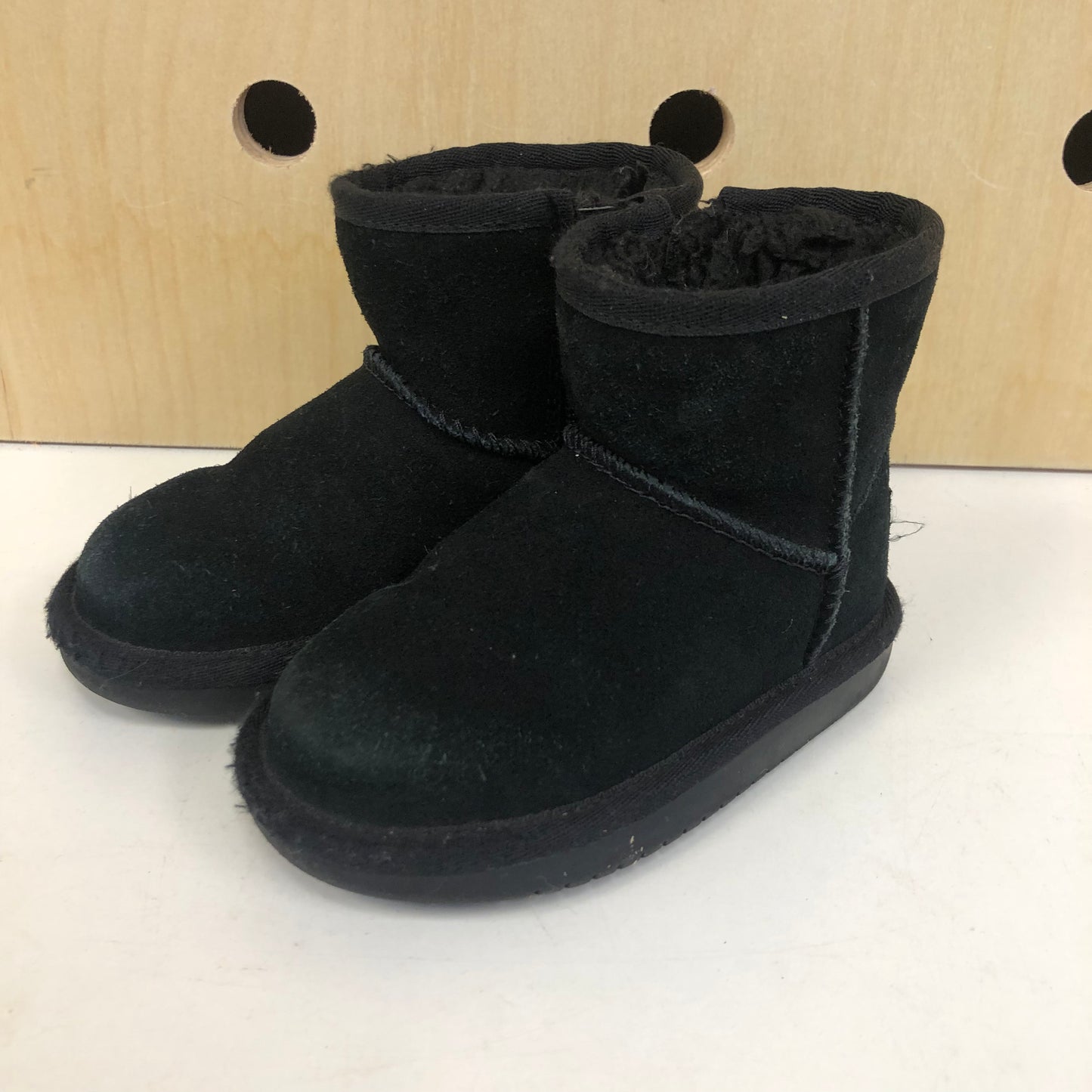 Black Faux Fur Boots