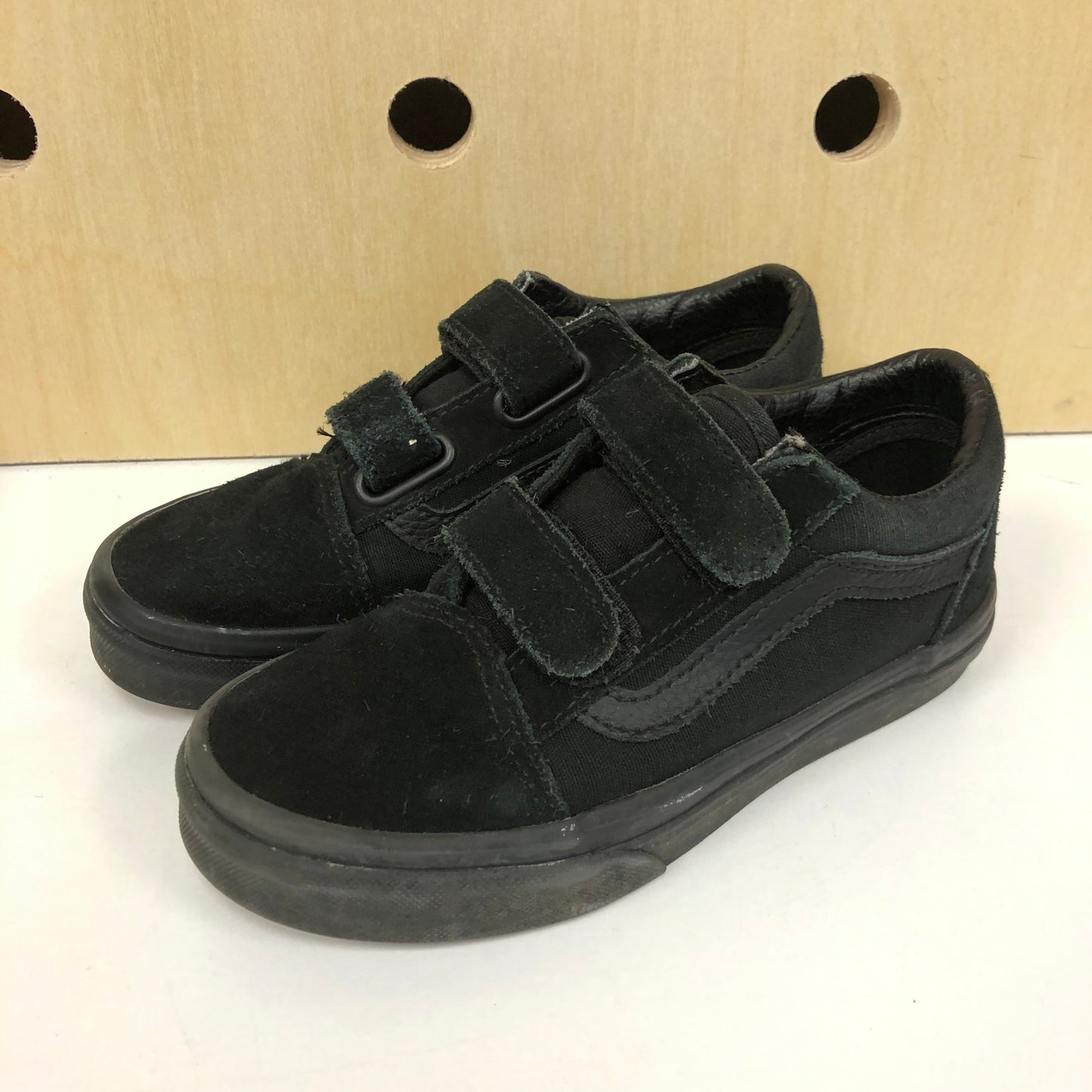 Black Suede Velcro Sneakers