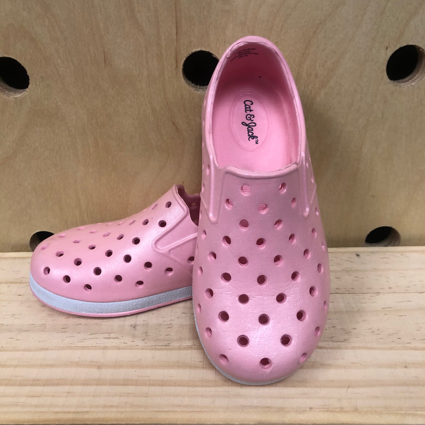 Pink Rubber Slip Ons