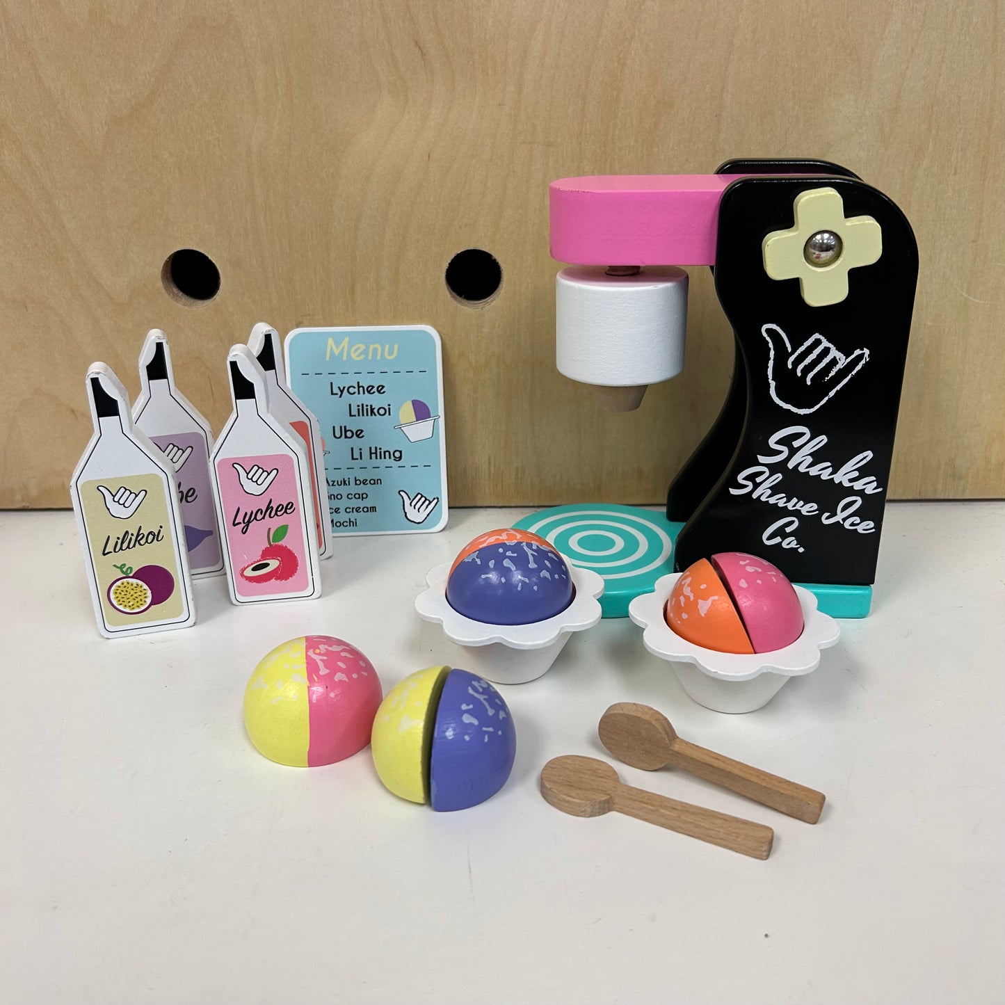 Shaved Ice Wood Playset