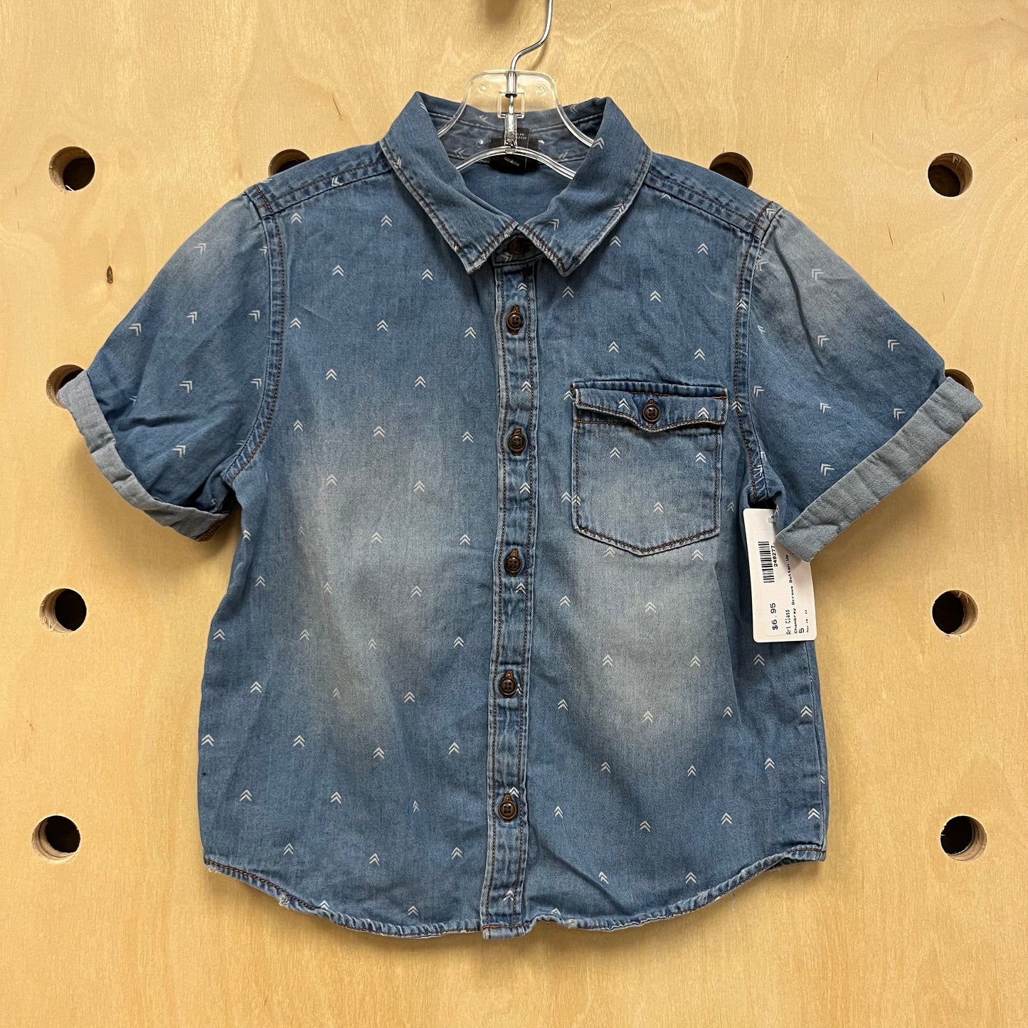 Chambray Arrows Button Up