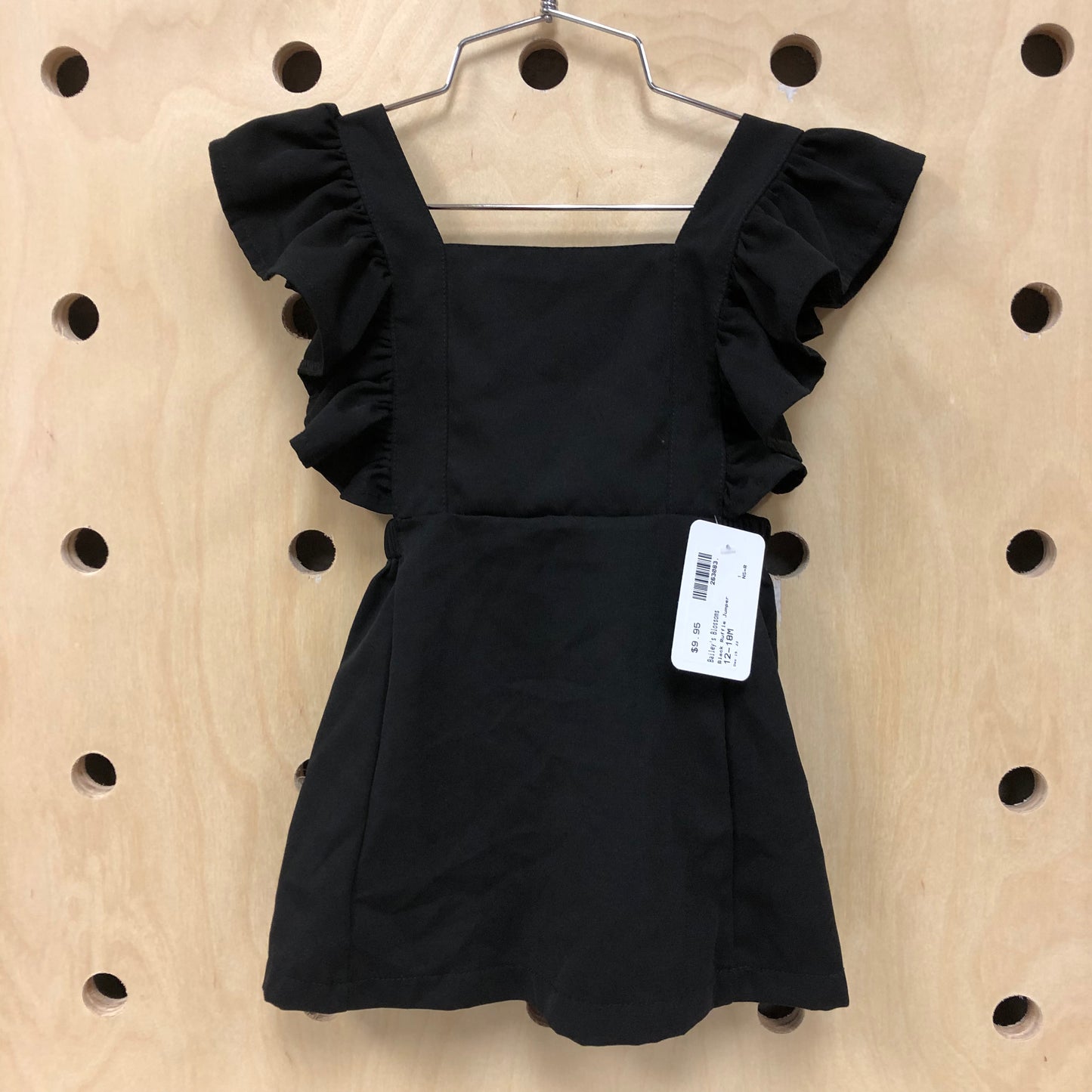Black Ruffle Jumper