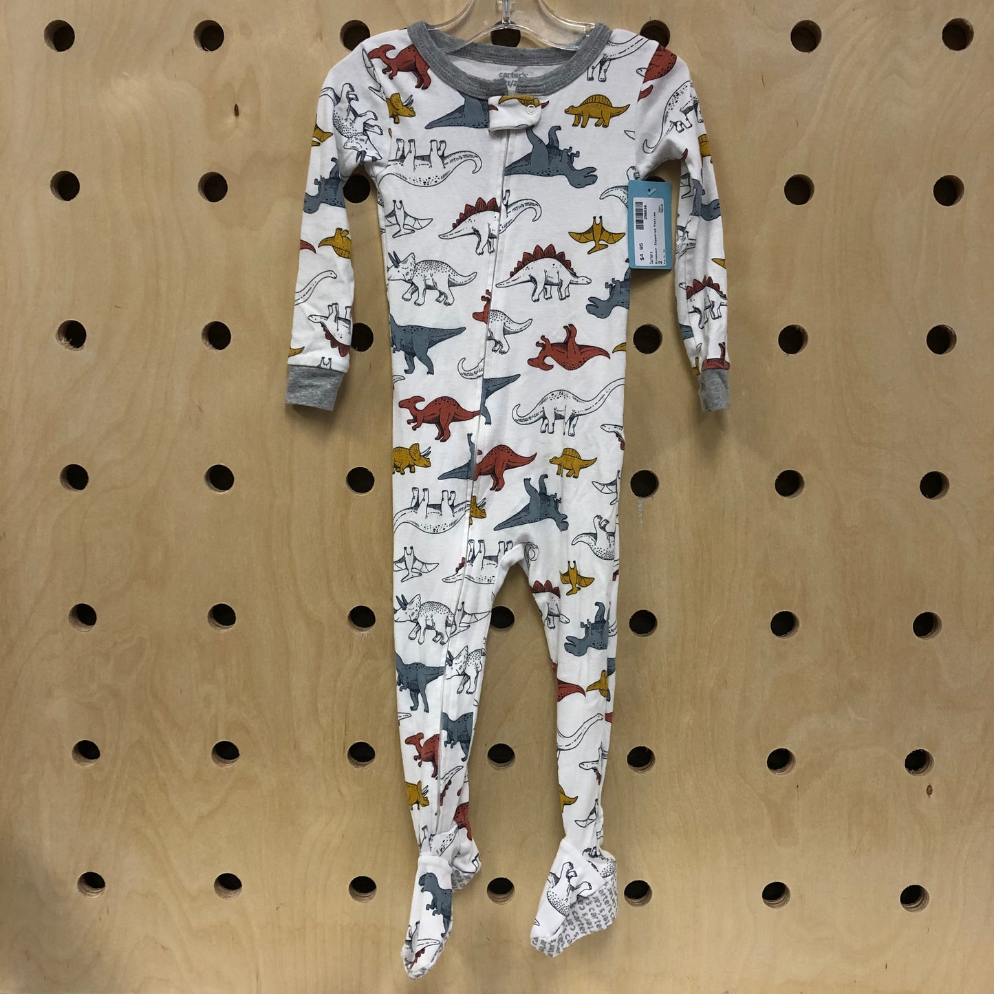 Dinosaur Zippered Footies