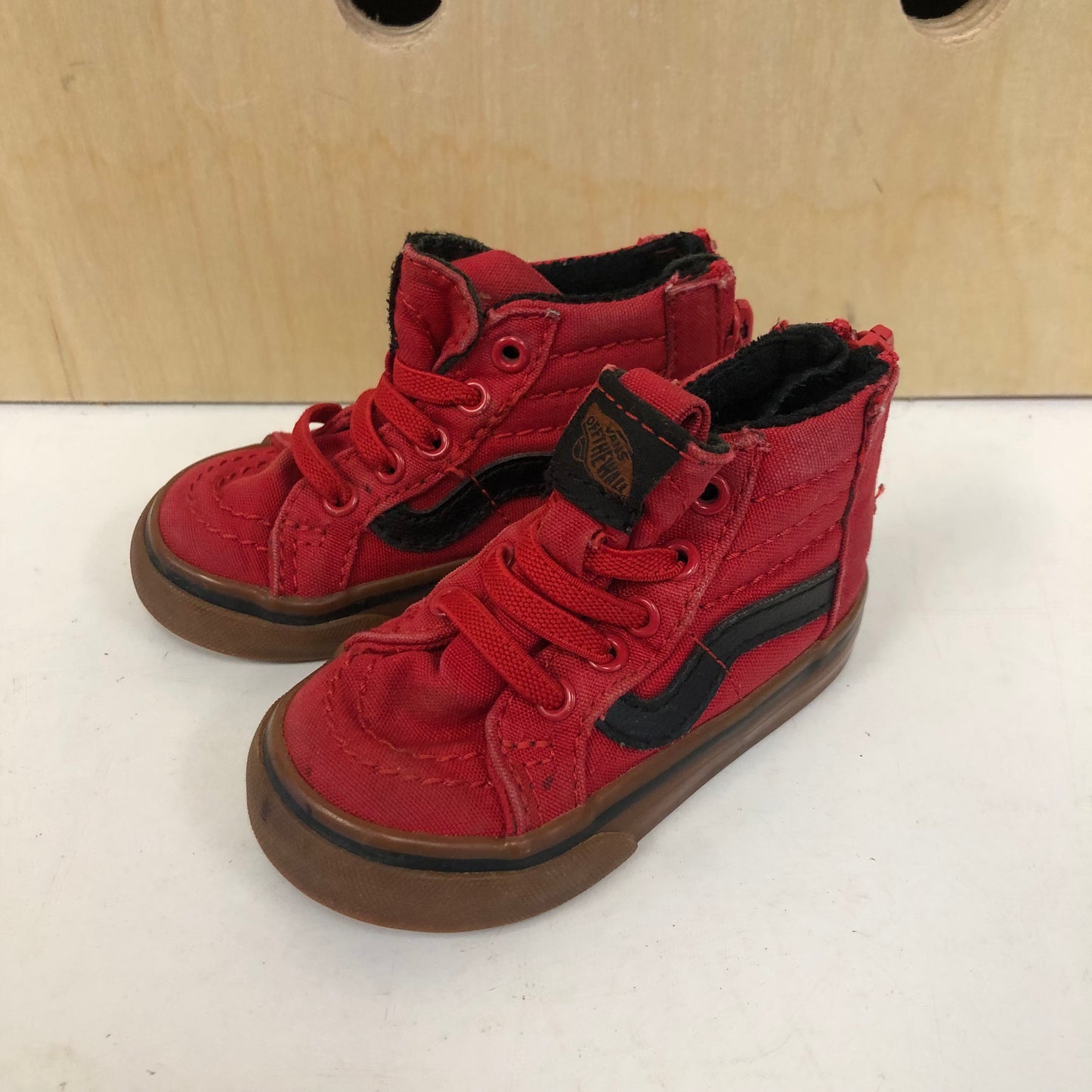 Red + Black Hi Tops