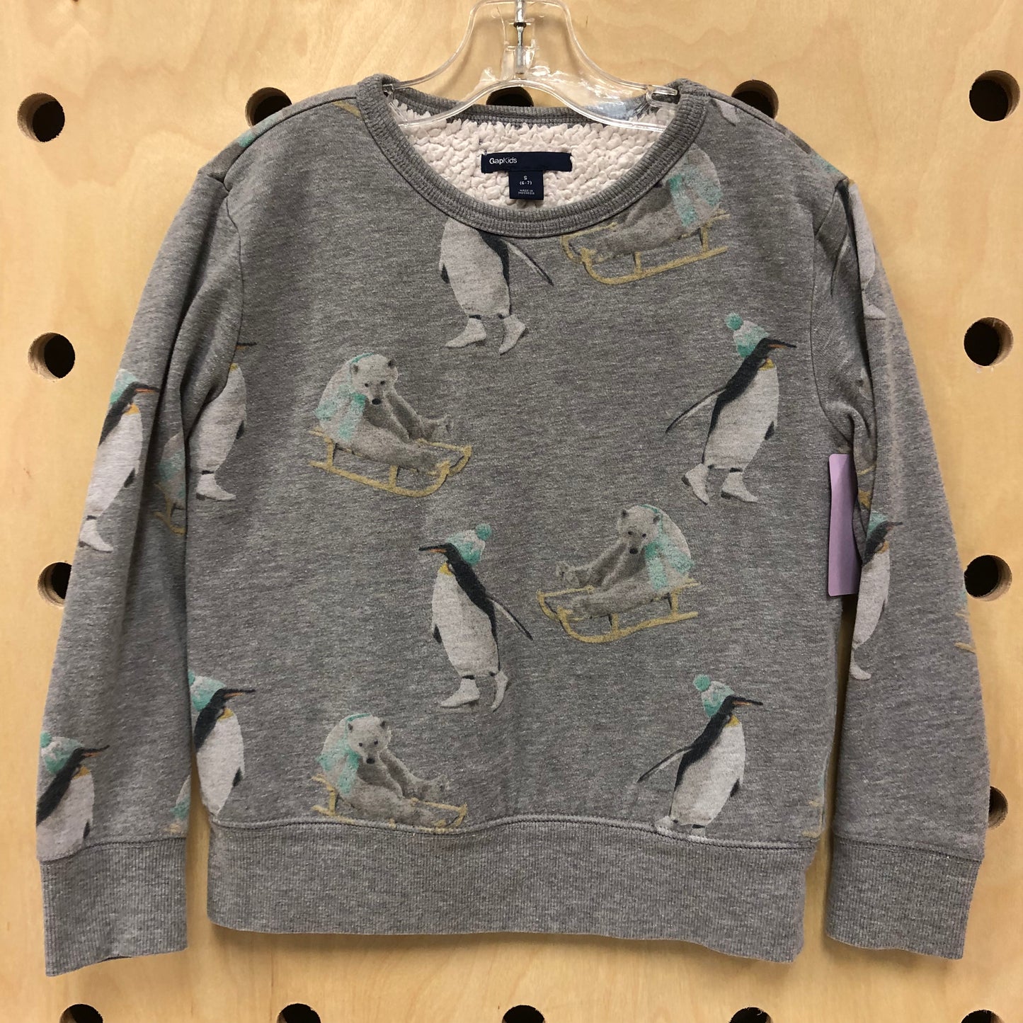 Grey Winter Lined Sweatshirt