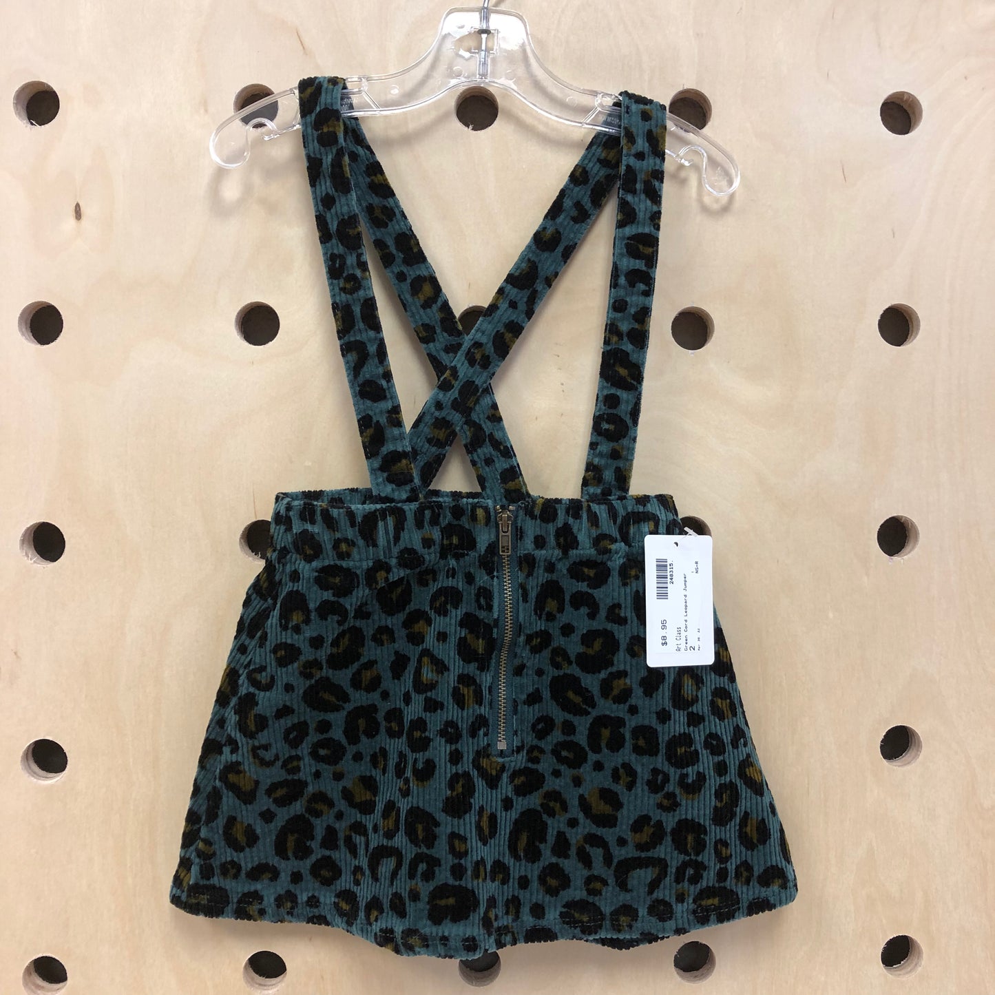 Green Cord Leopard Jumper