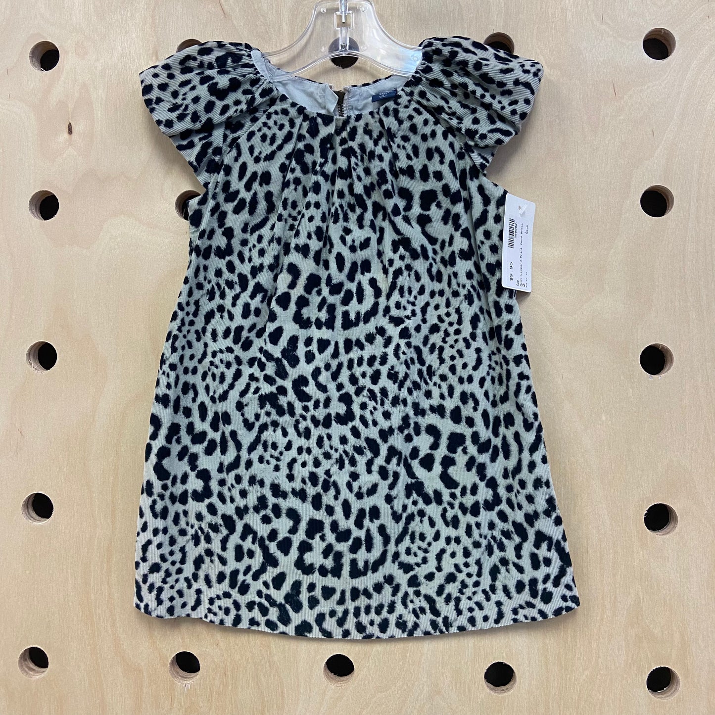 Mint Leopard Print Cord Dress