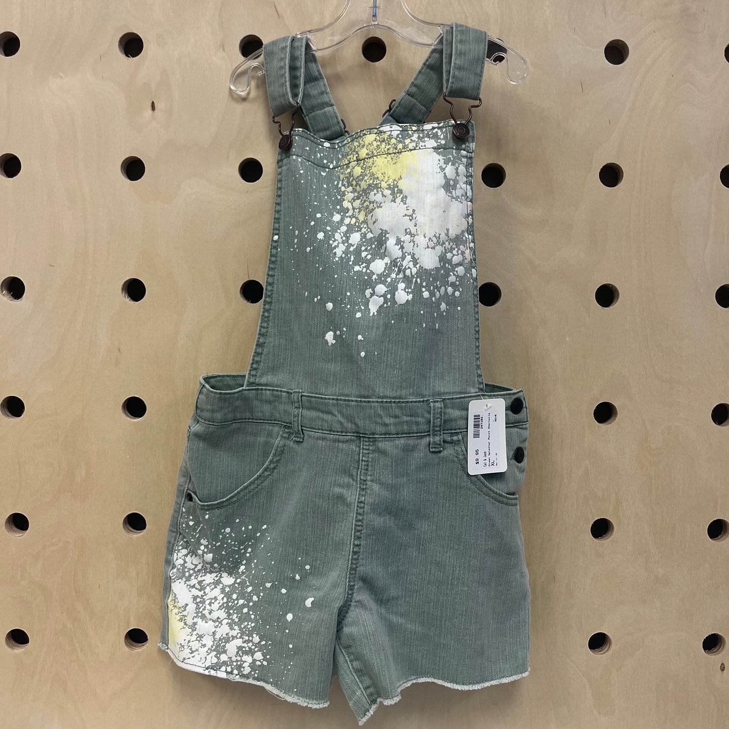 Green Splatter Paint Shortalls