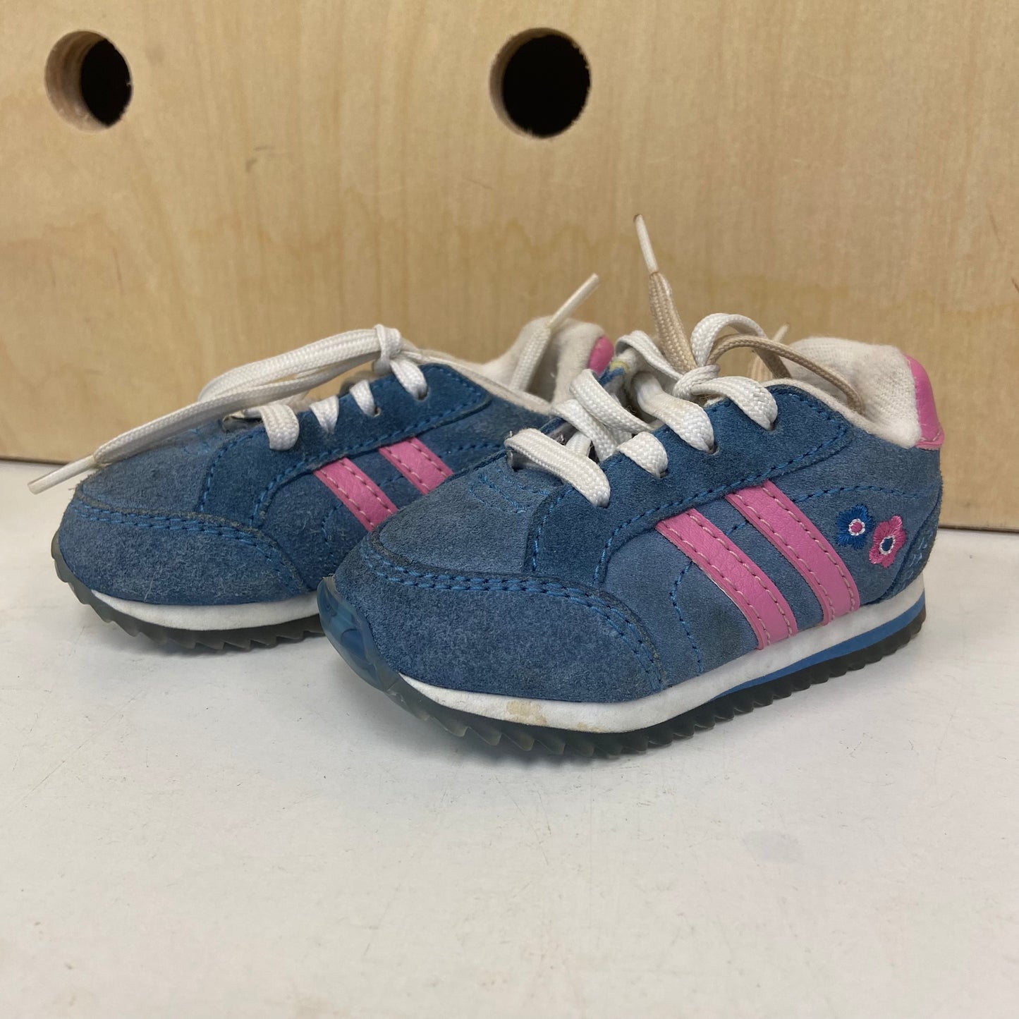 Blue + Pink Sneakers