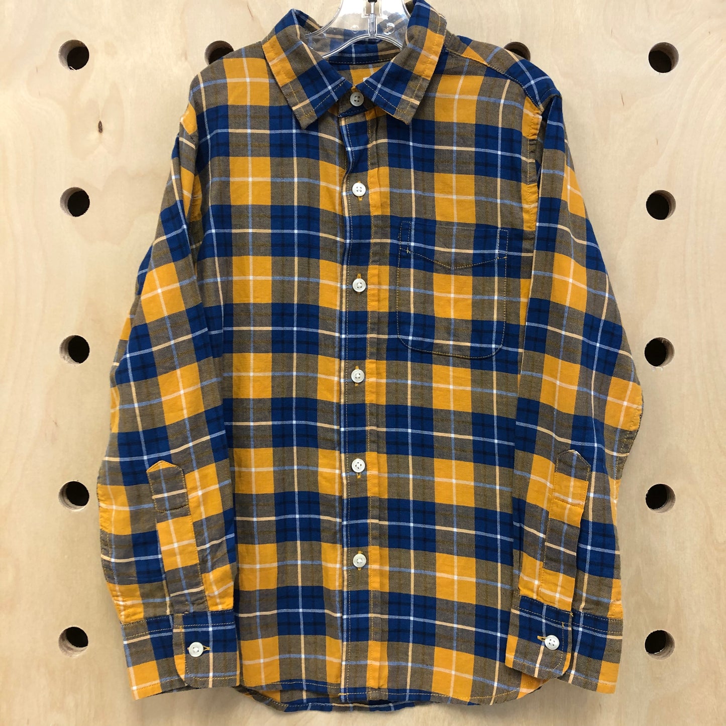 Mustard + Blue Flannel