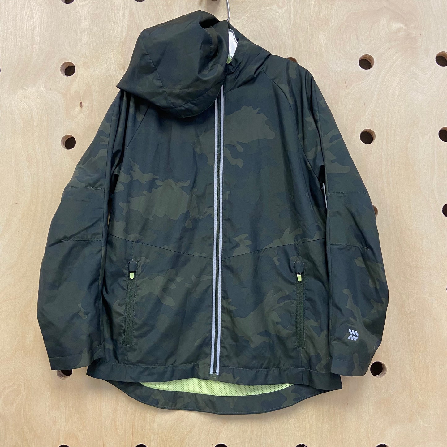 Green Camo Wind Breaker Zip Up