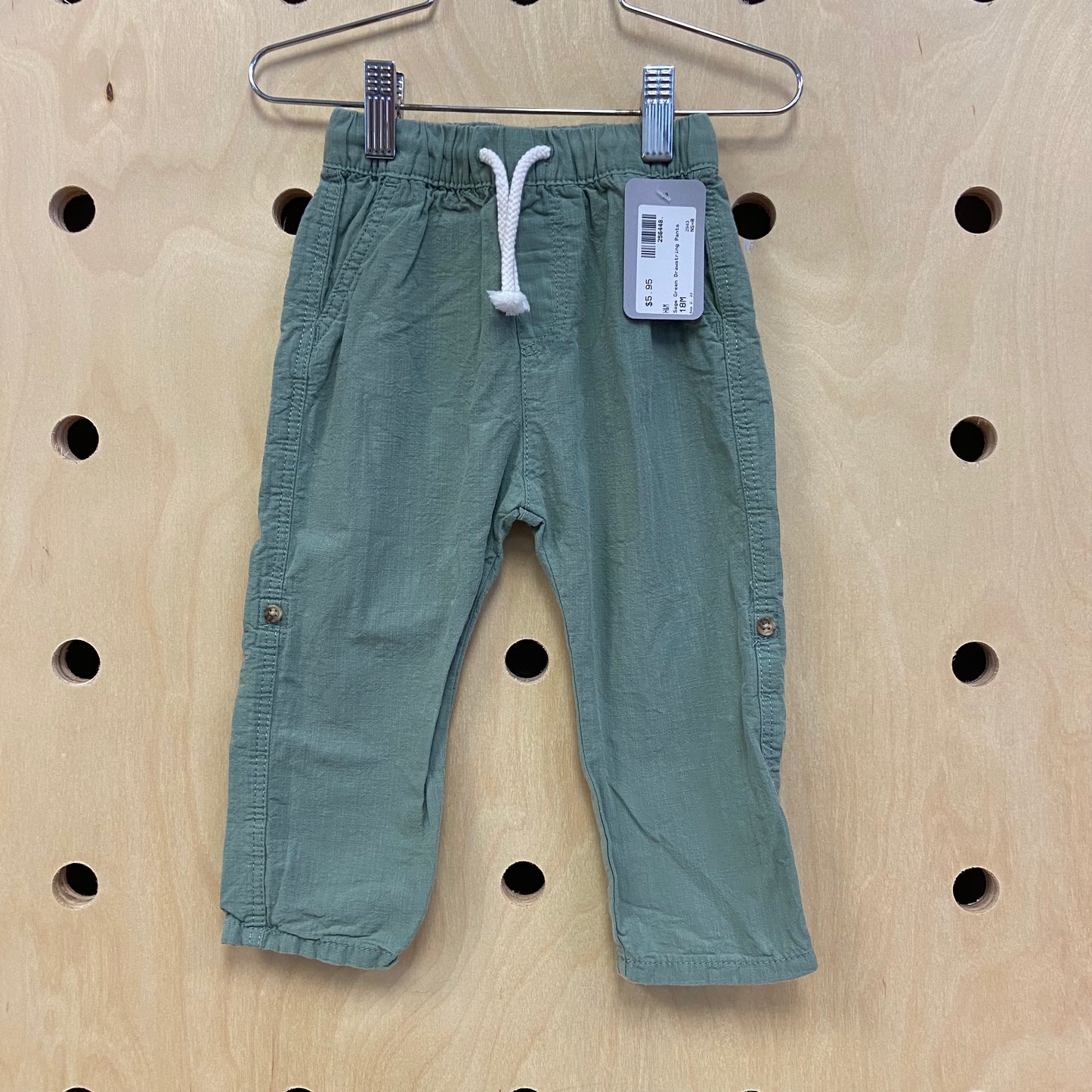 Sage Green Drawstring Pants