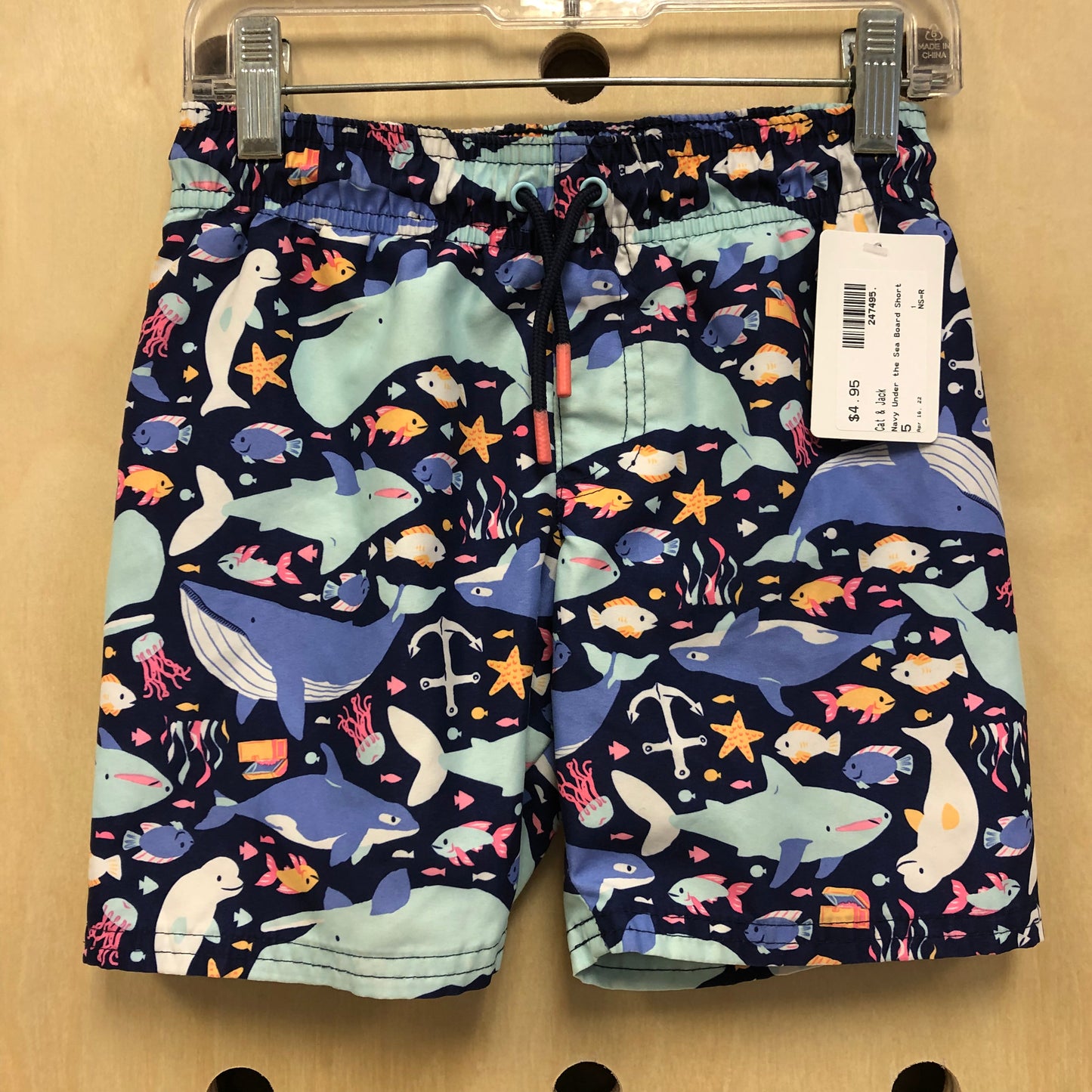 Navy Under the Sea Board Short