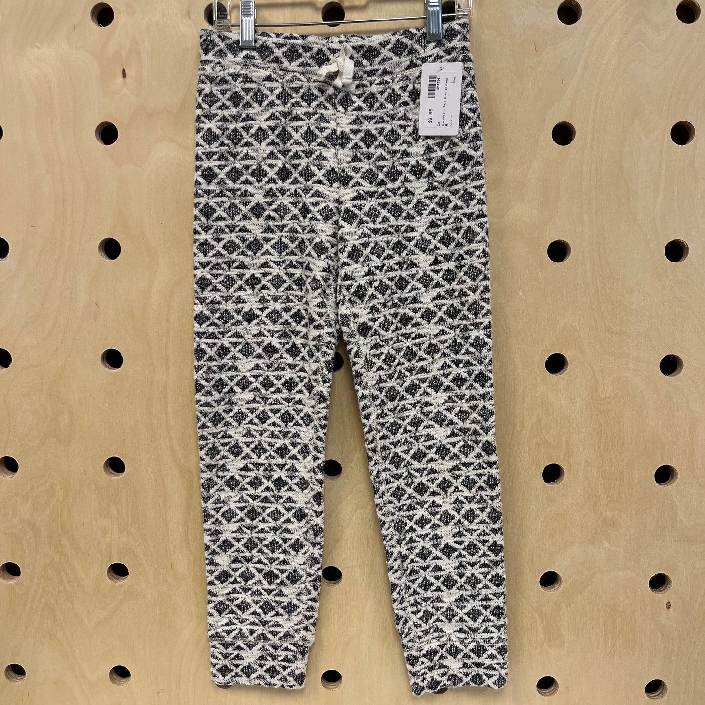 Charcoal + Foil Knit Bottoms